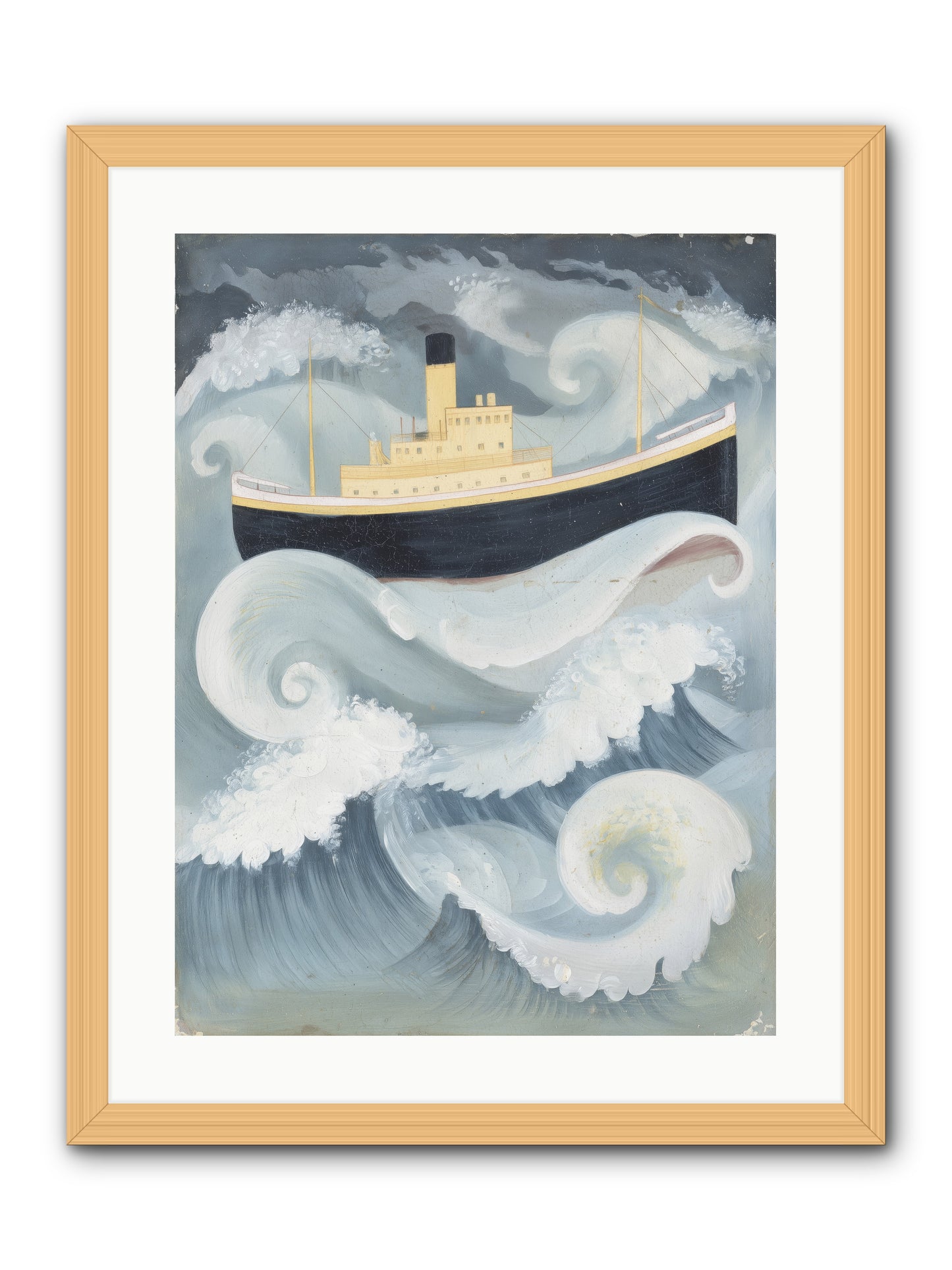 Sea Voyager -- Framed Print - Natural 18x24