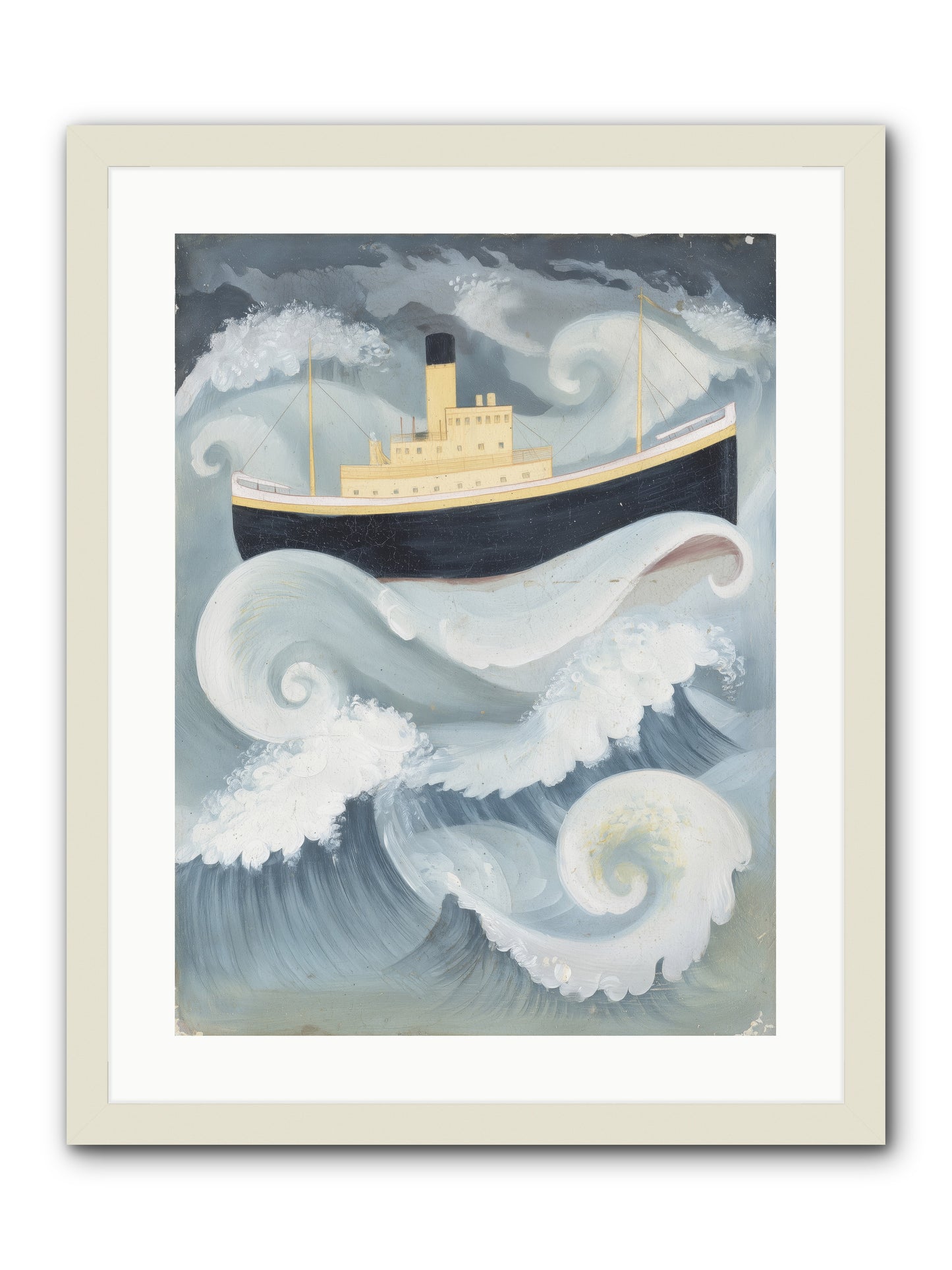 Sea Voyager -- Framed Print - White 18x24
