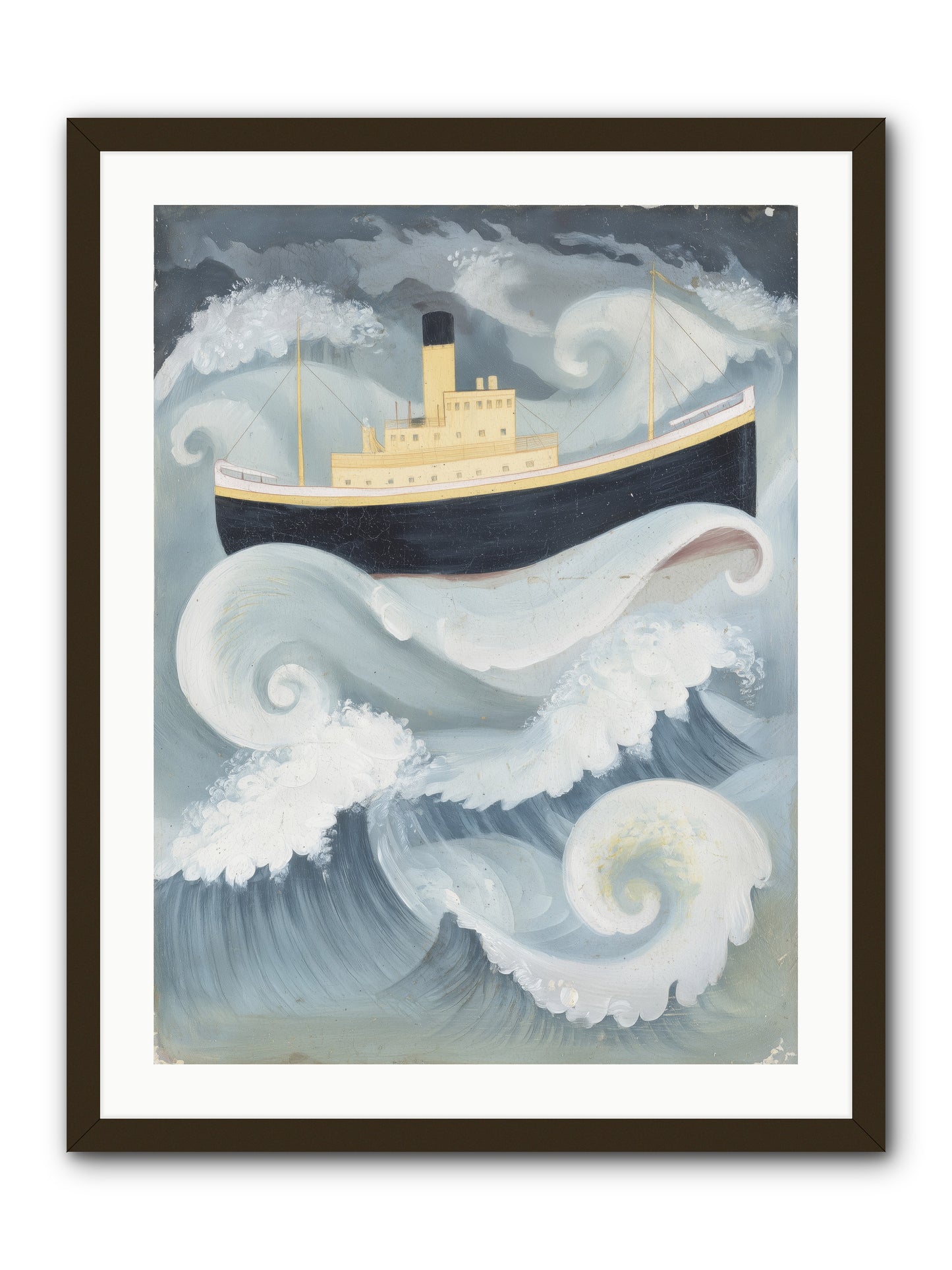 Sea Voyager -- Framed Print - Black 24x32