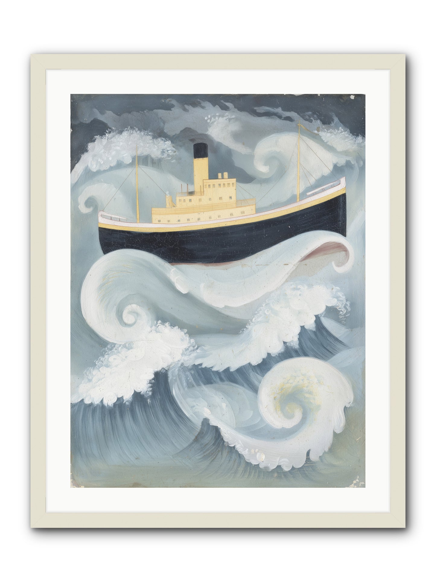 Sea Voyager -- Framed Print - White 24x32