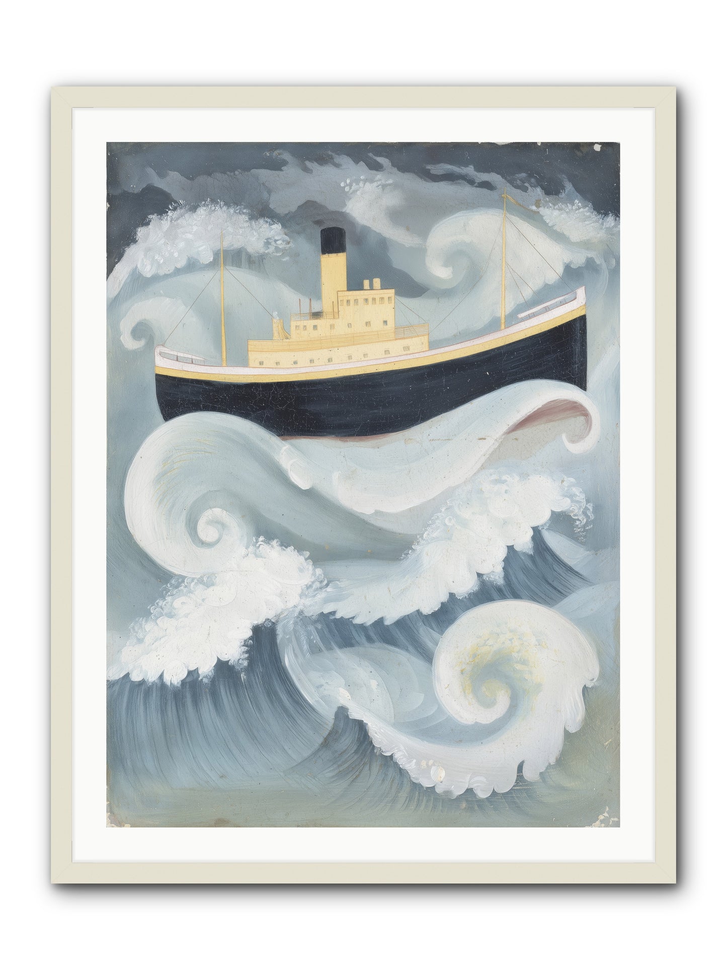 Sea Voyager -- Framed Print - White 30x40