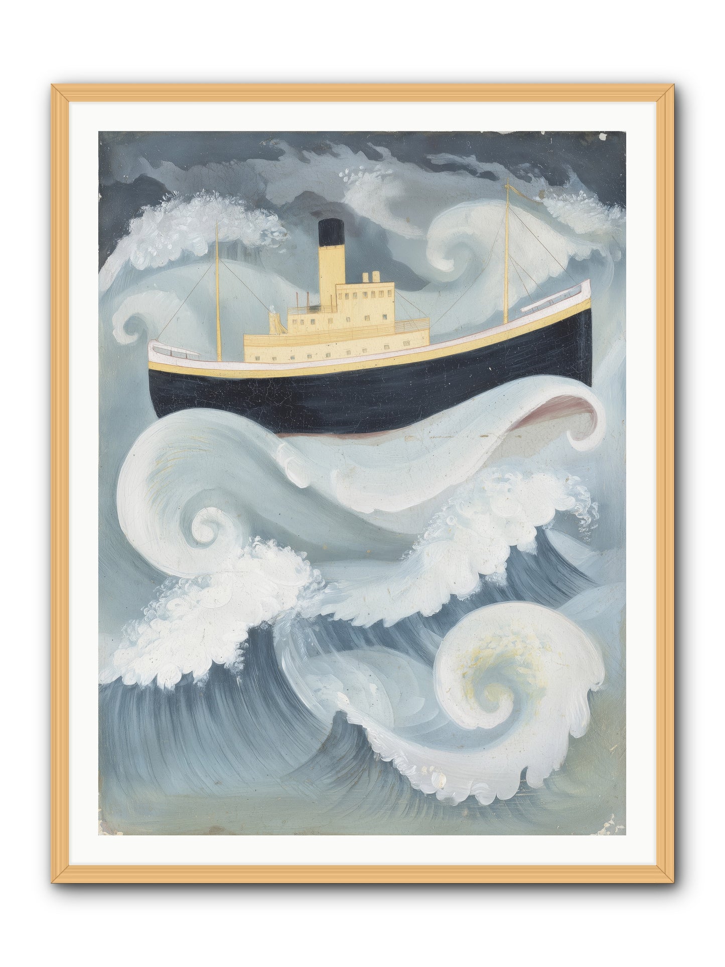 Sea Voyager -- Framed Print - Natural 36x48