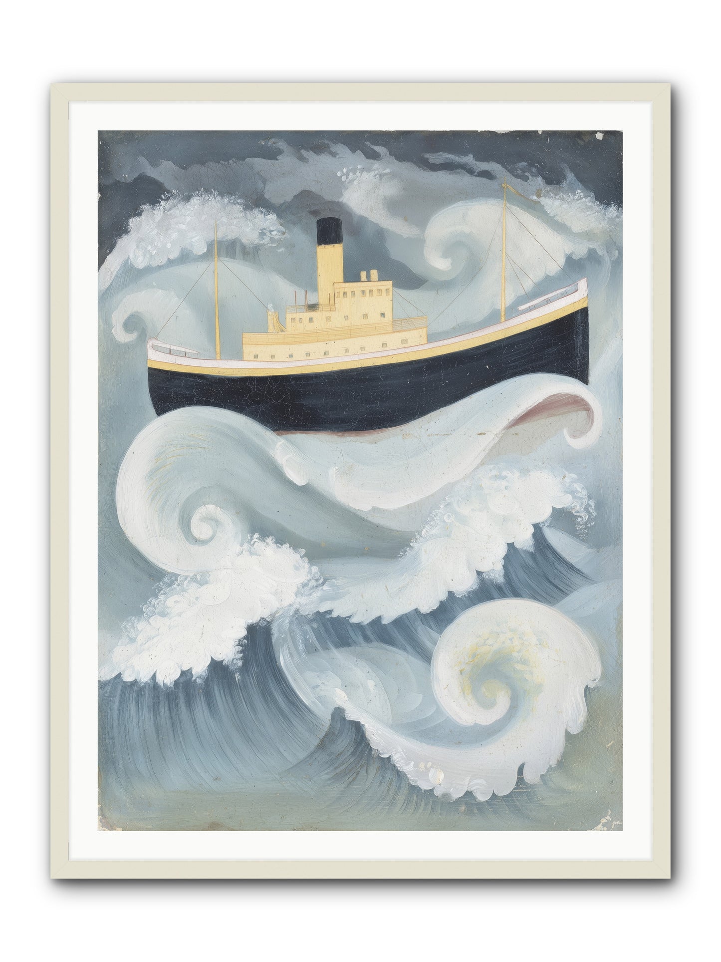 Sea Voyager -- Framed Print - White 36x48