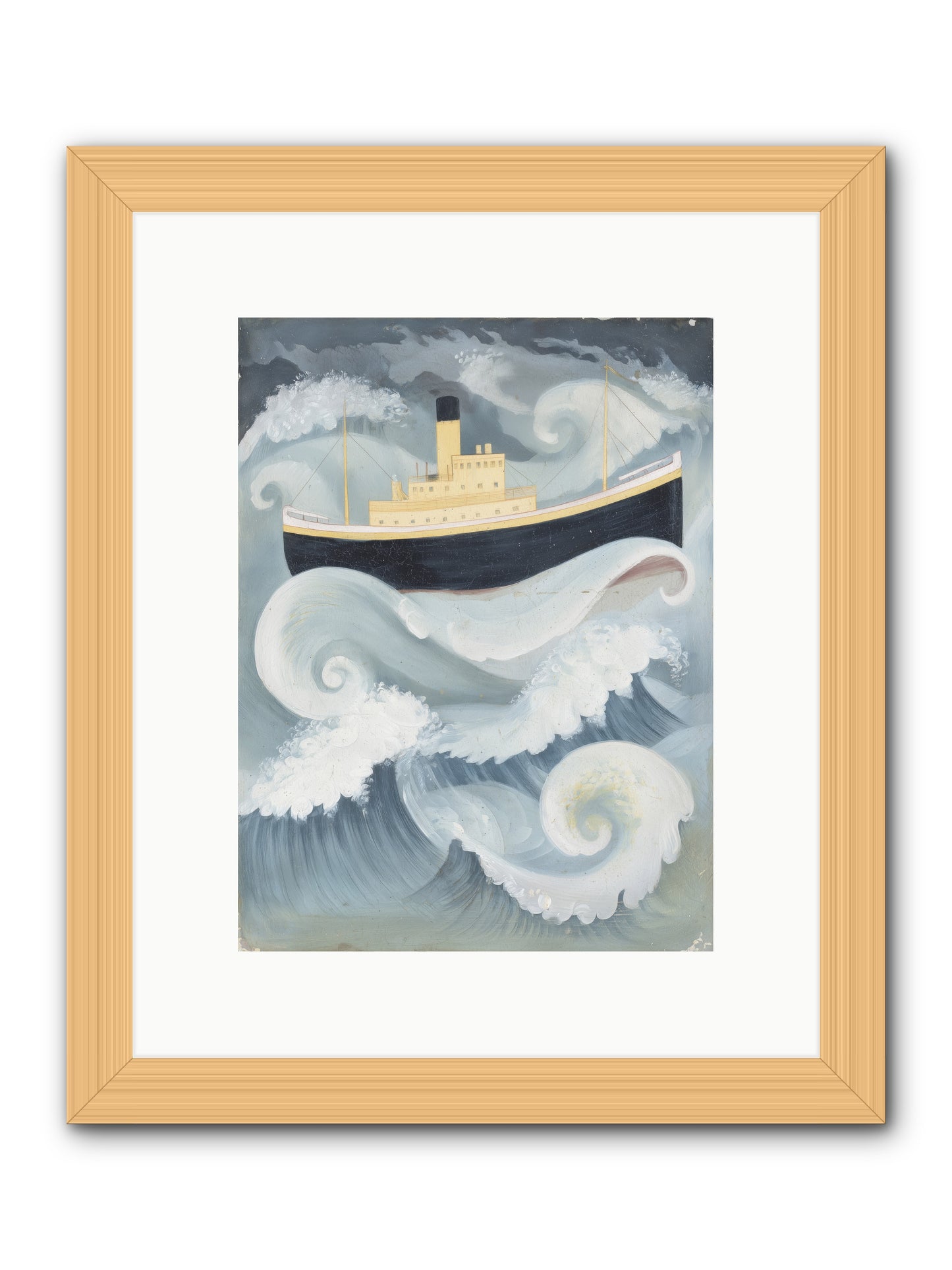 Sea Voyager -- Framed Print - Natural 9x12