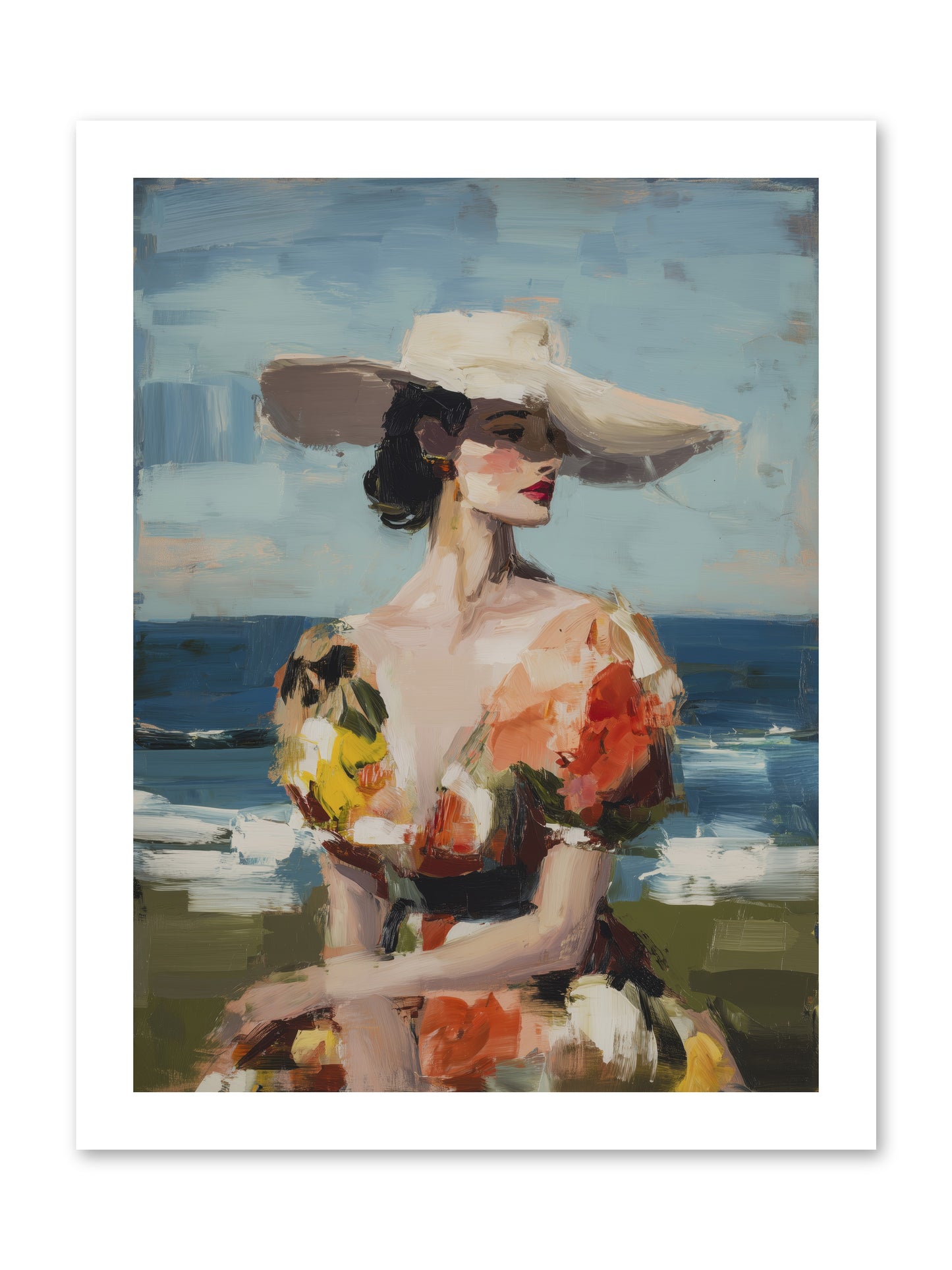 Sea Wind Portrait -- Loose Canvas Print 12x16