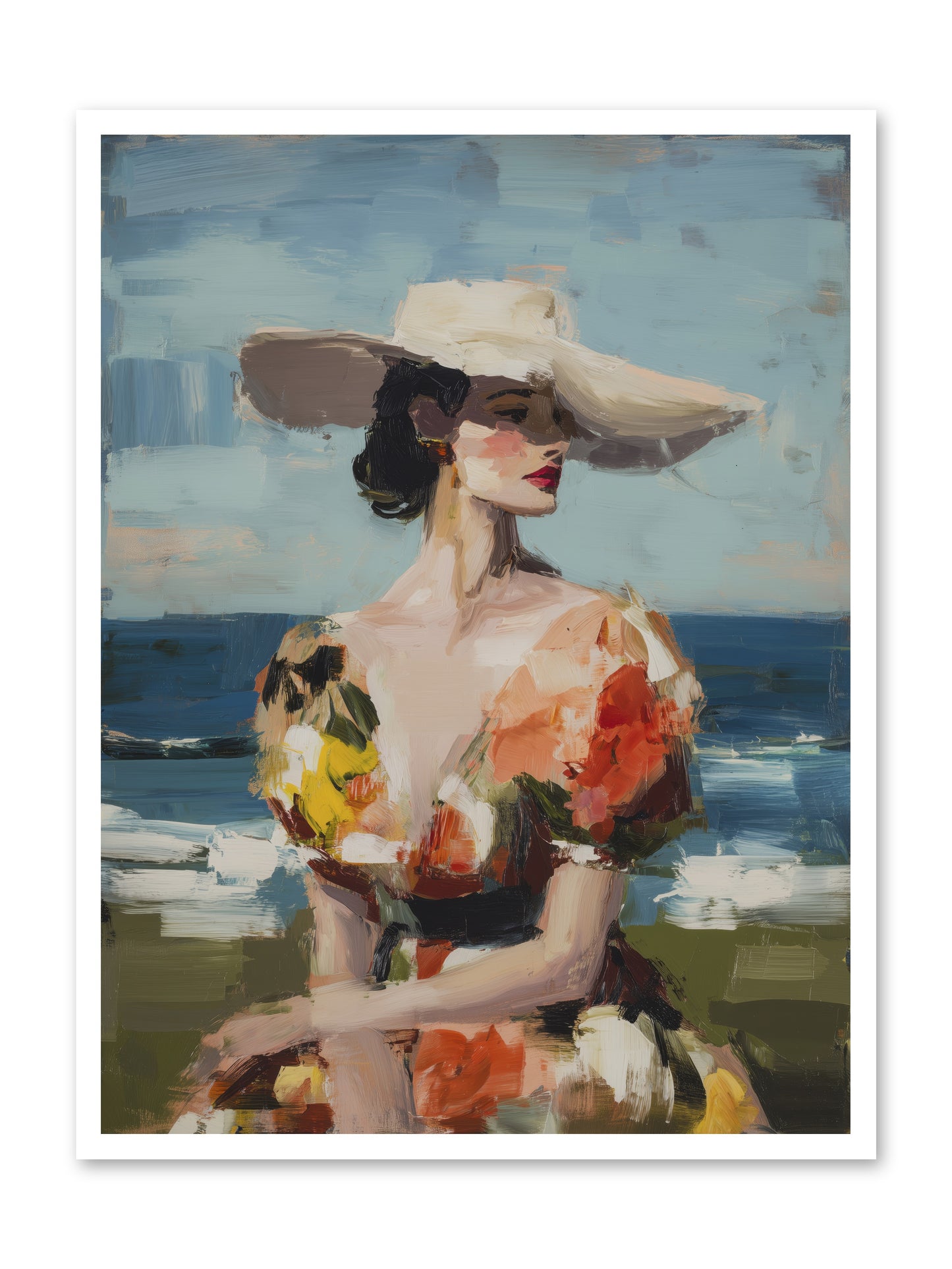Sea Wind Portrait -- Paper Print 30x40