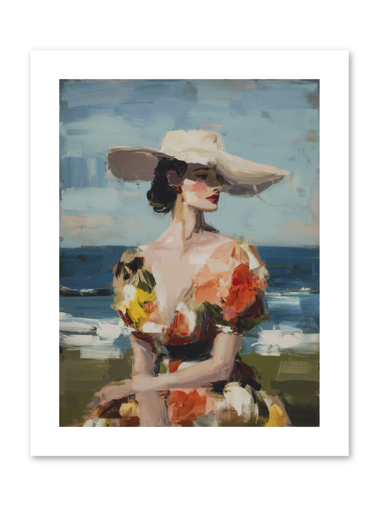 Sea Wind Portrait -- Paper Print 9x12