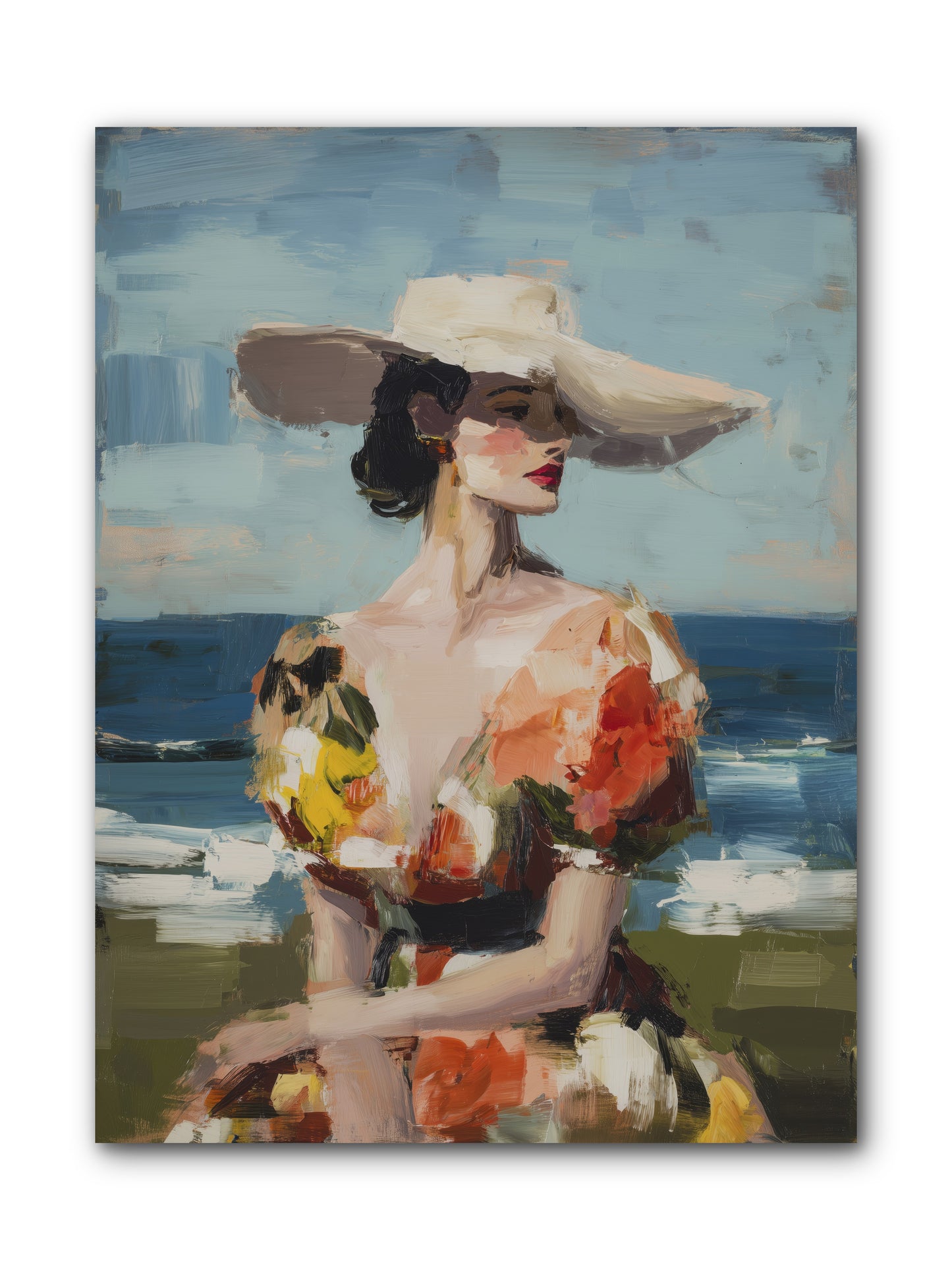 Sea Wind Portrait -- Wrapped Canvas 9x12