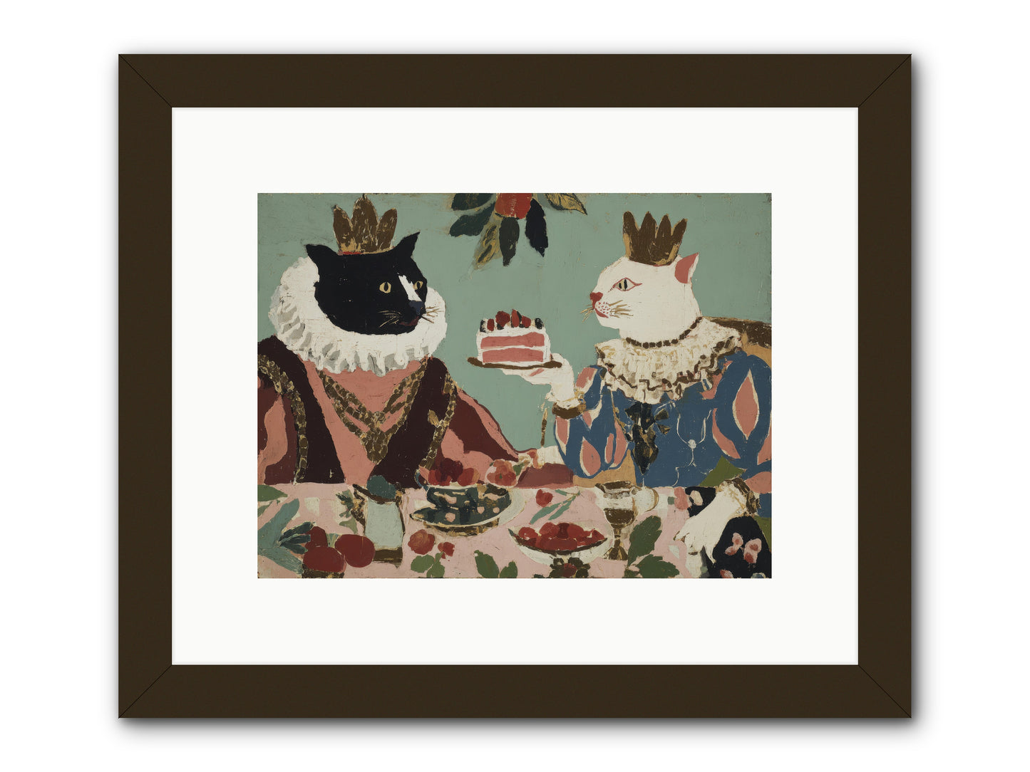 Séance at the Conservatory -- Framed Print - Black 12x9