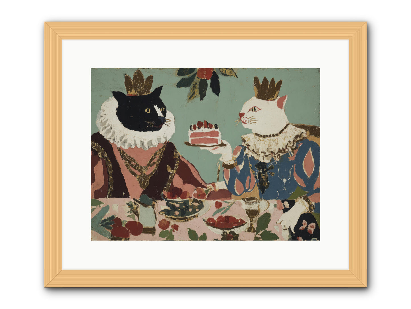 Séance at the Conservatory -- Framed Print - Natural 16x12