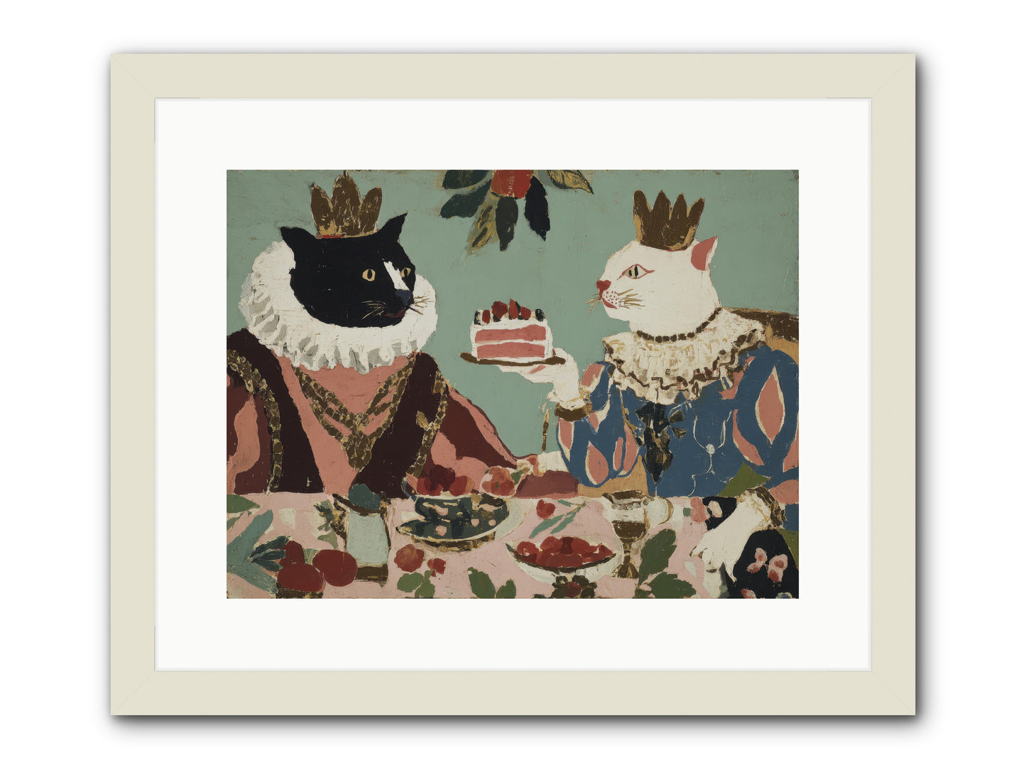 Séance at the Conservatory -- Framed Print - White 16x12