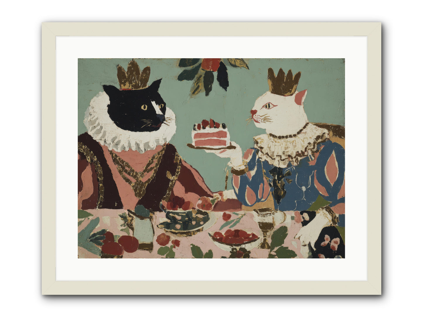 Séance at the Conservatory -- Framed Print - White 24x18