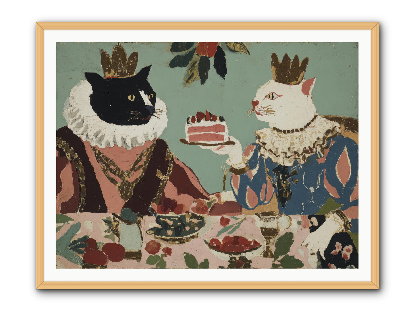 Séance at the Conservatory -- Framed Print - Natural 48x36