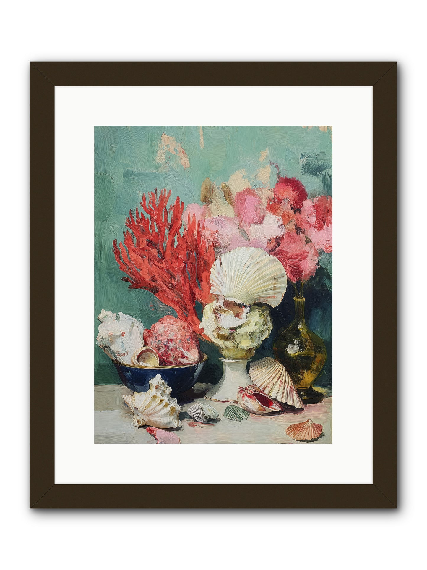 Sea's Artistry -- Framed Print - Black 12x16