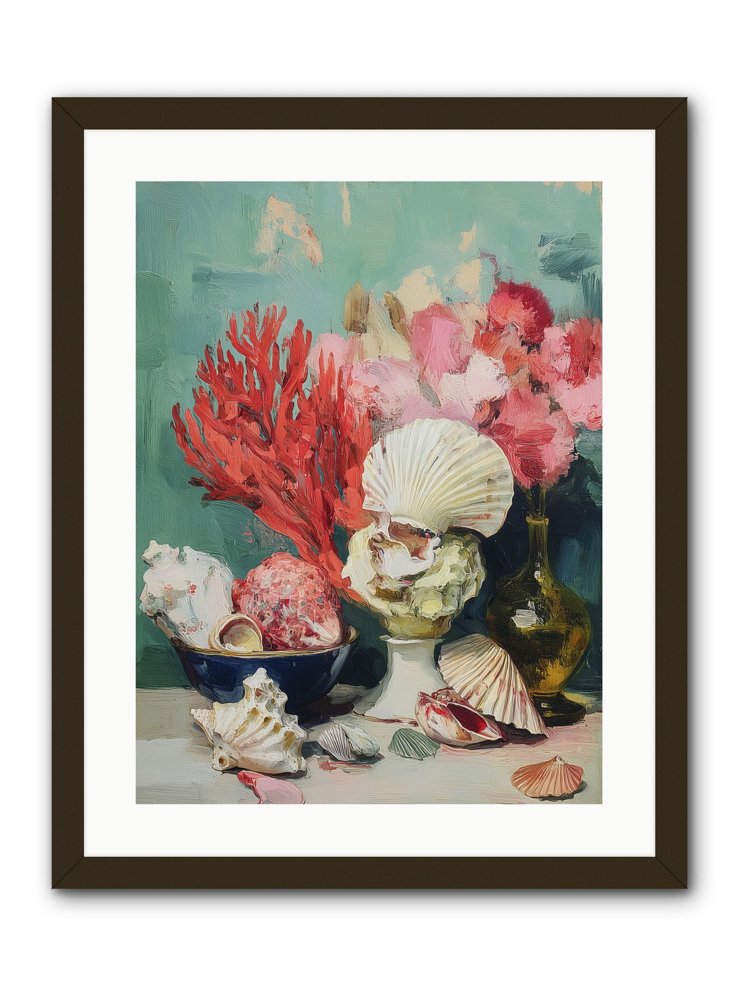 Sea's Artistry -- Framed Print - Black 18x24