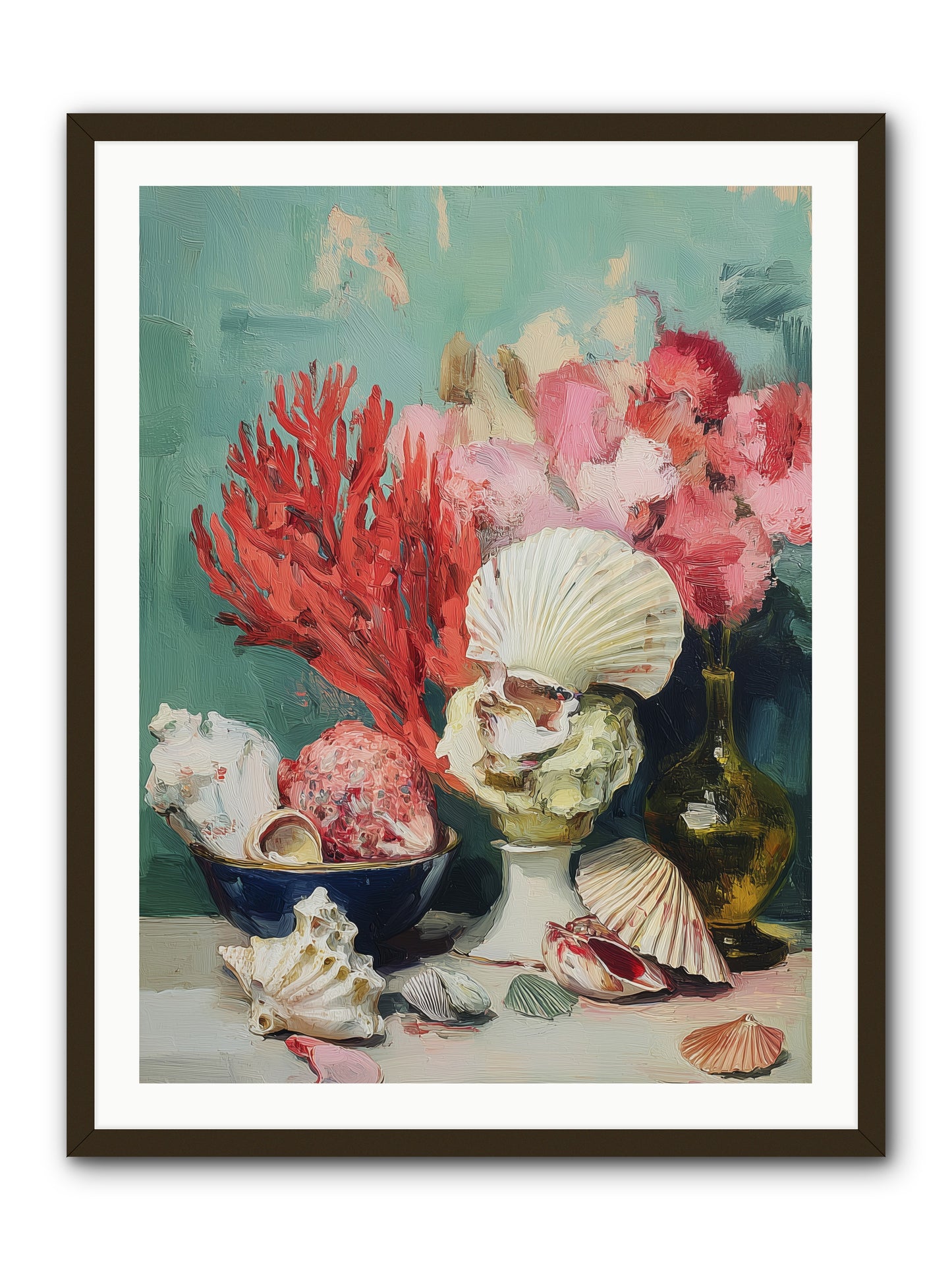 Sea's Artistry -- Framed Print - Black 30x40