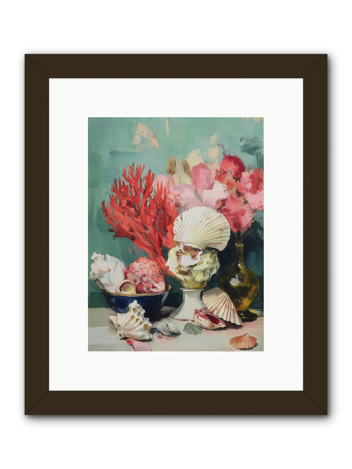 Sea's Artistry -- Framed Print - Black 9x12