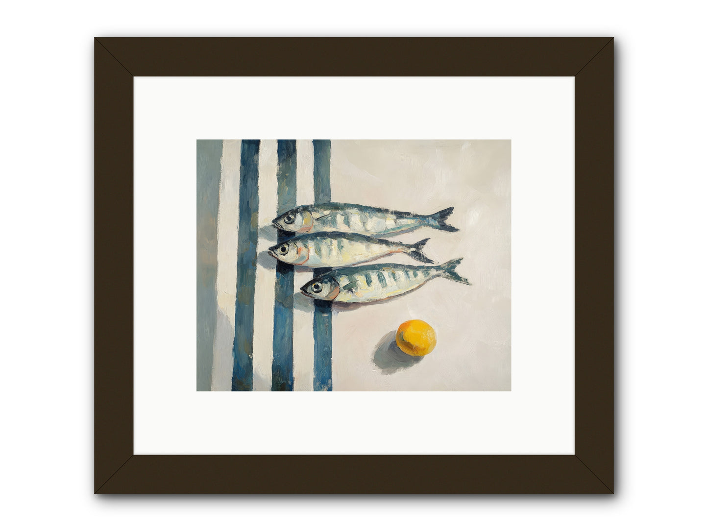 Seas Of Sussex -- Framed Print - Black 10x8