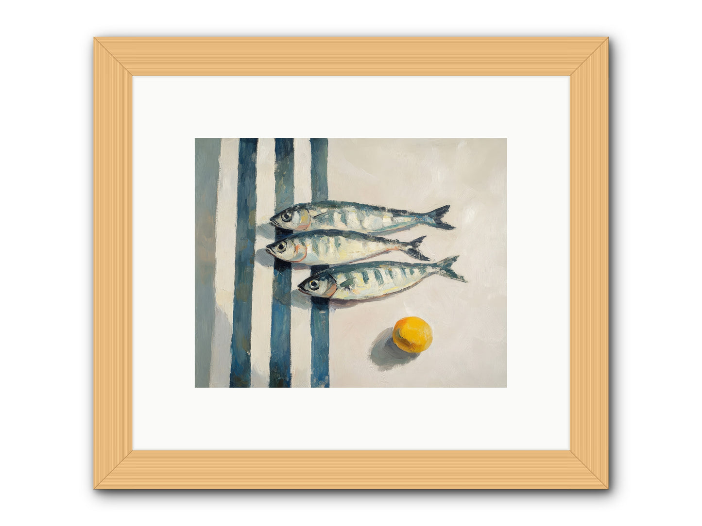 Seas Of Sussex -- Framed Print - Natural 10x8