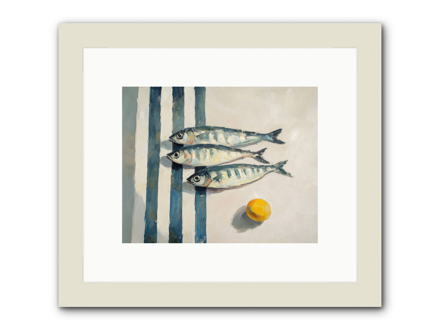 Seas Of Sussex -- Framed Print - White 10x8