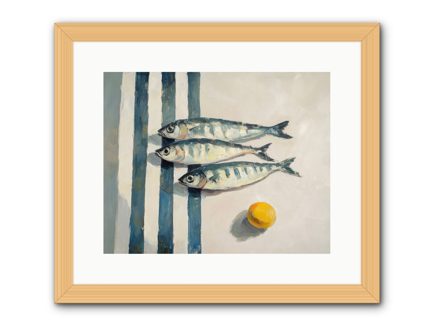 Seas Of Sussex -- Framed Print - Natural 15x12