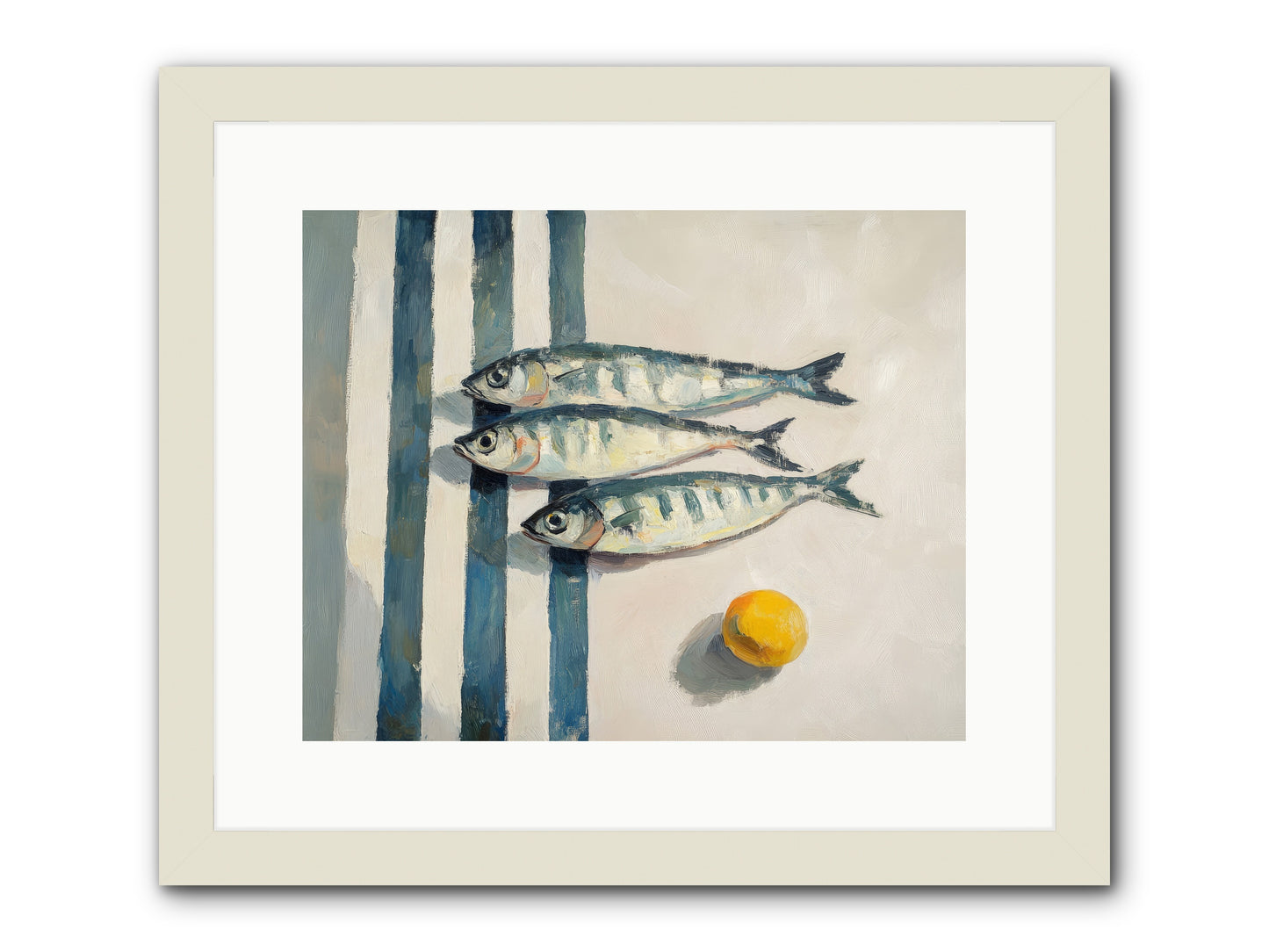Seas Of Sussex -- Framed Print - White 15x12