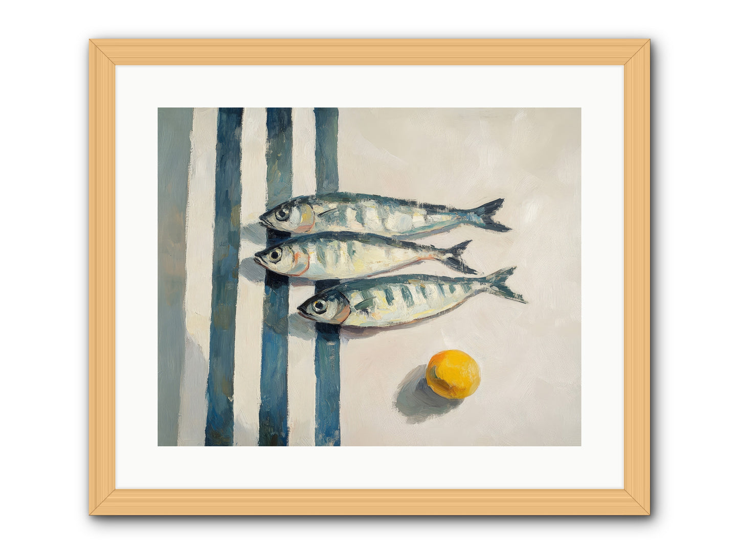 Seas Of Sussex -- Framed Print - Natural 20x16