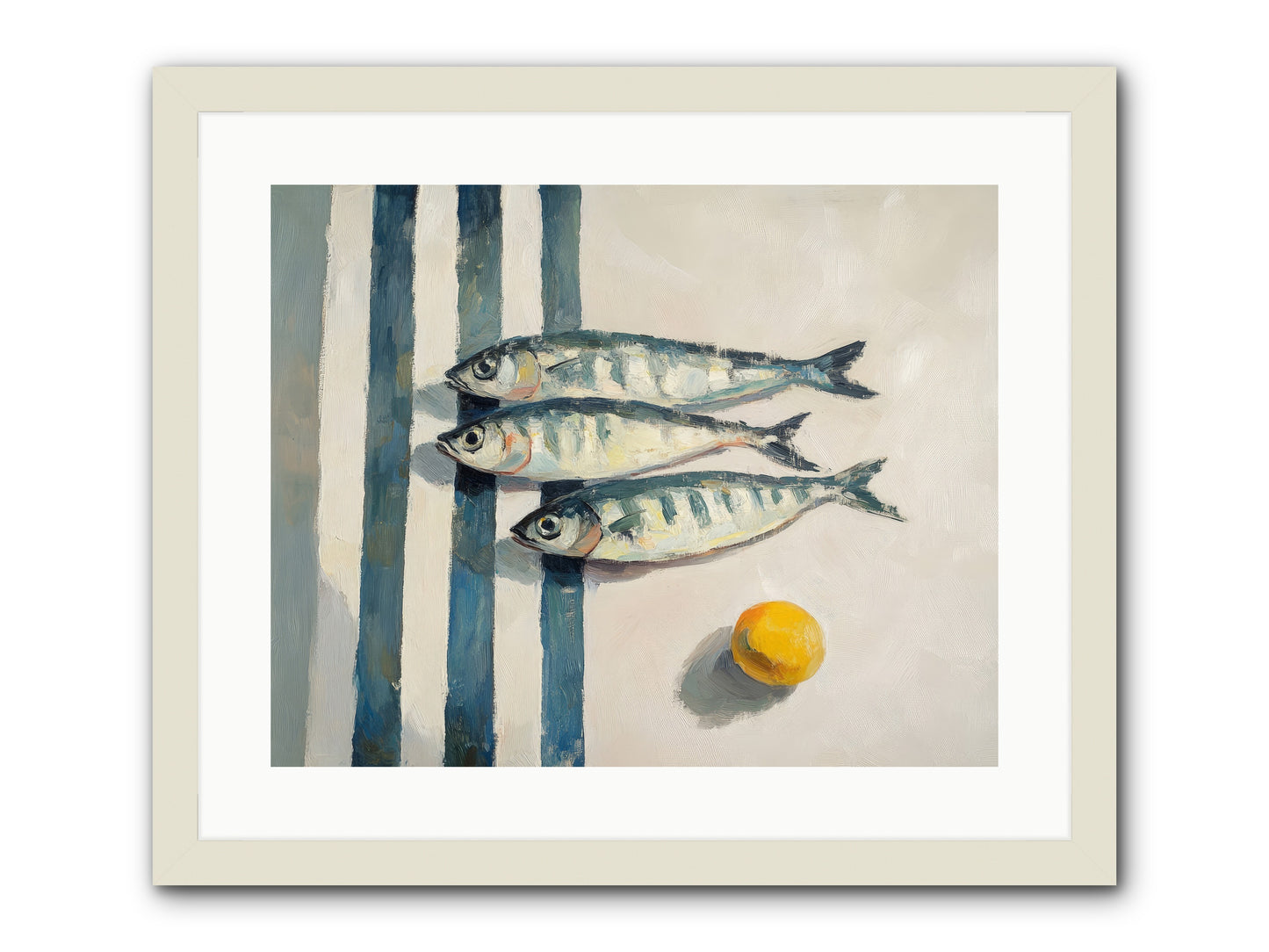 Seas Of Sussex -- Framed Print - White 20x16
