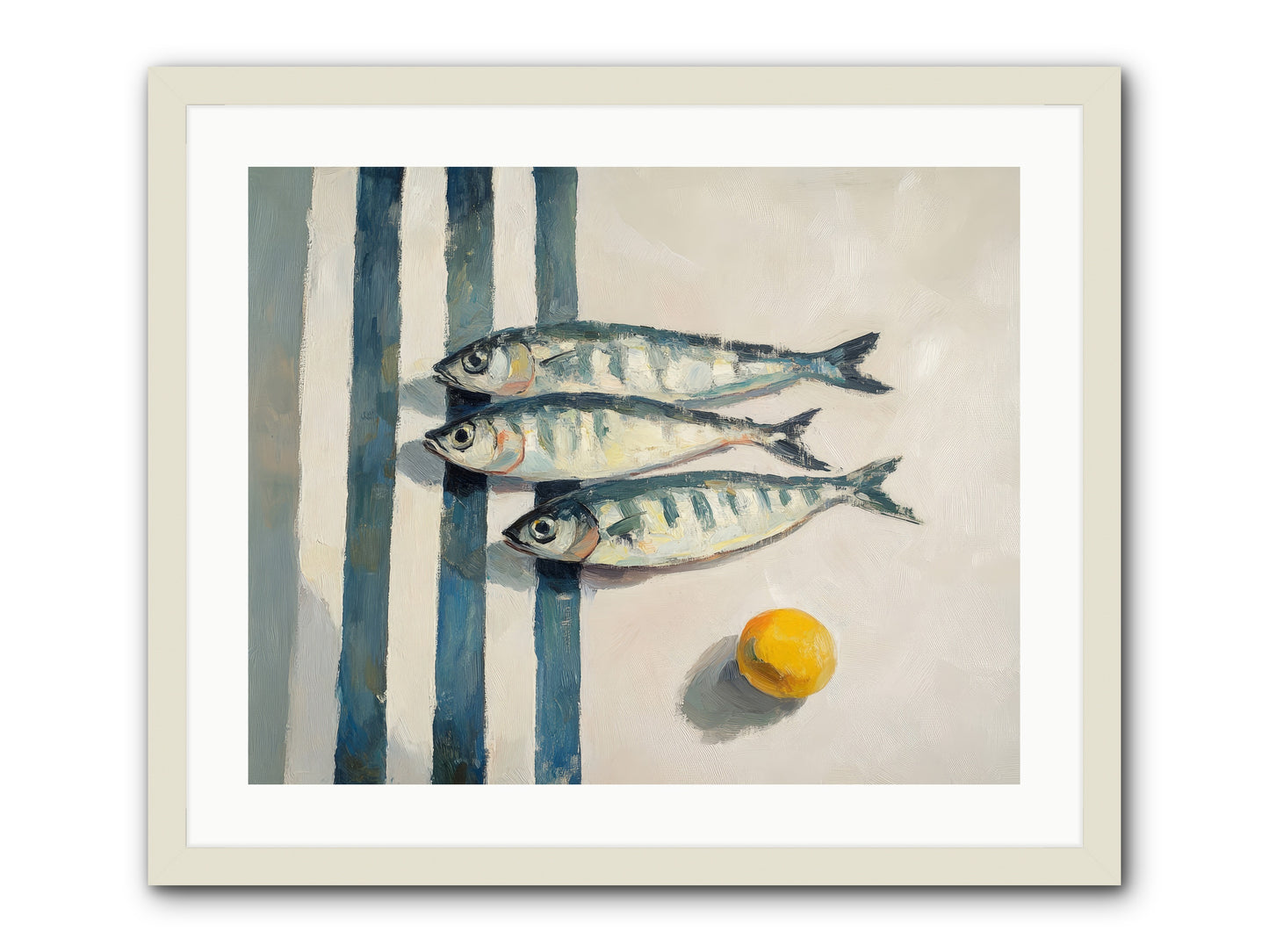 Seas Of Sussex -- Framed Print - White 25x20