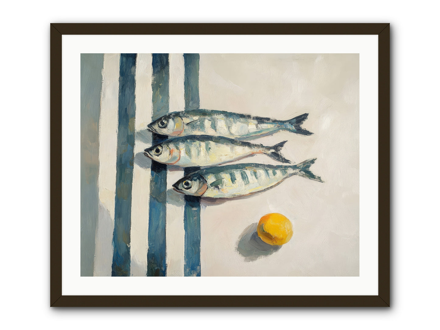 Seas Of Sussex -- Framed Print - Black 30x24
