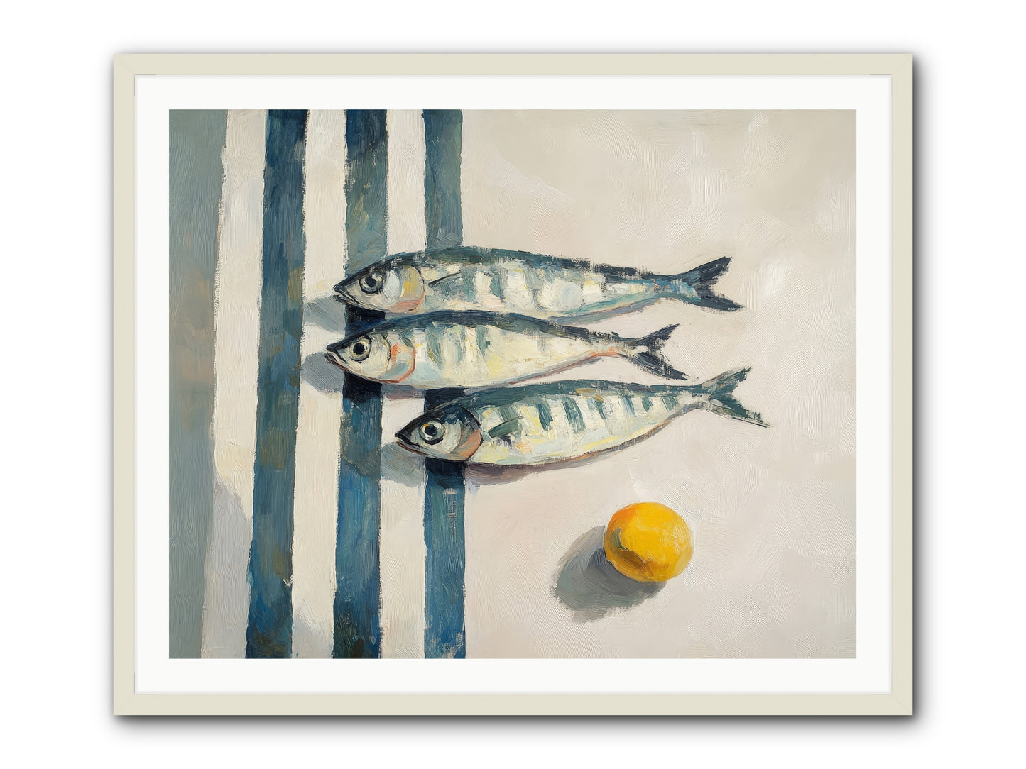 Seas Of Sussex -- Framed Print - White 40x32