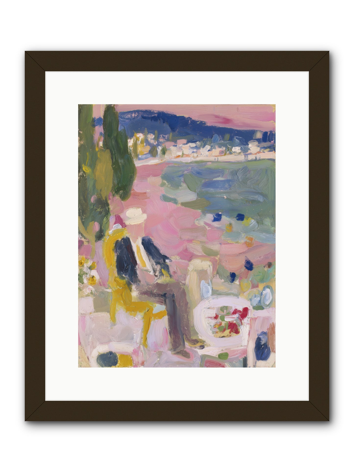Sea's Panorama -- Framed Print - Black 12x16