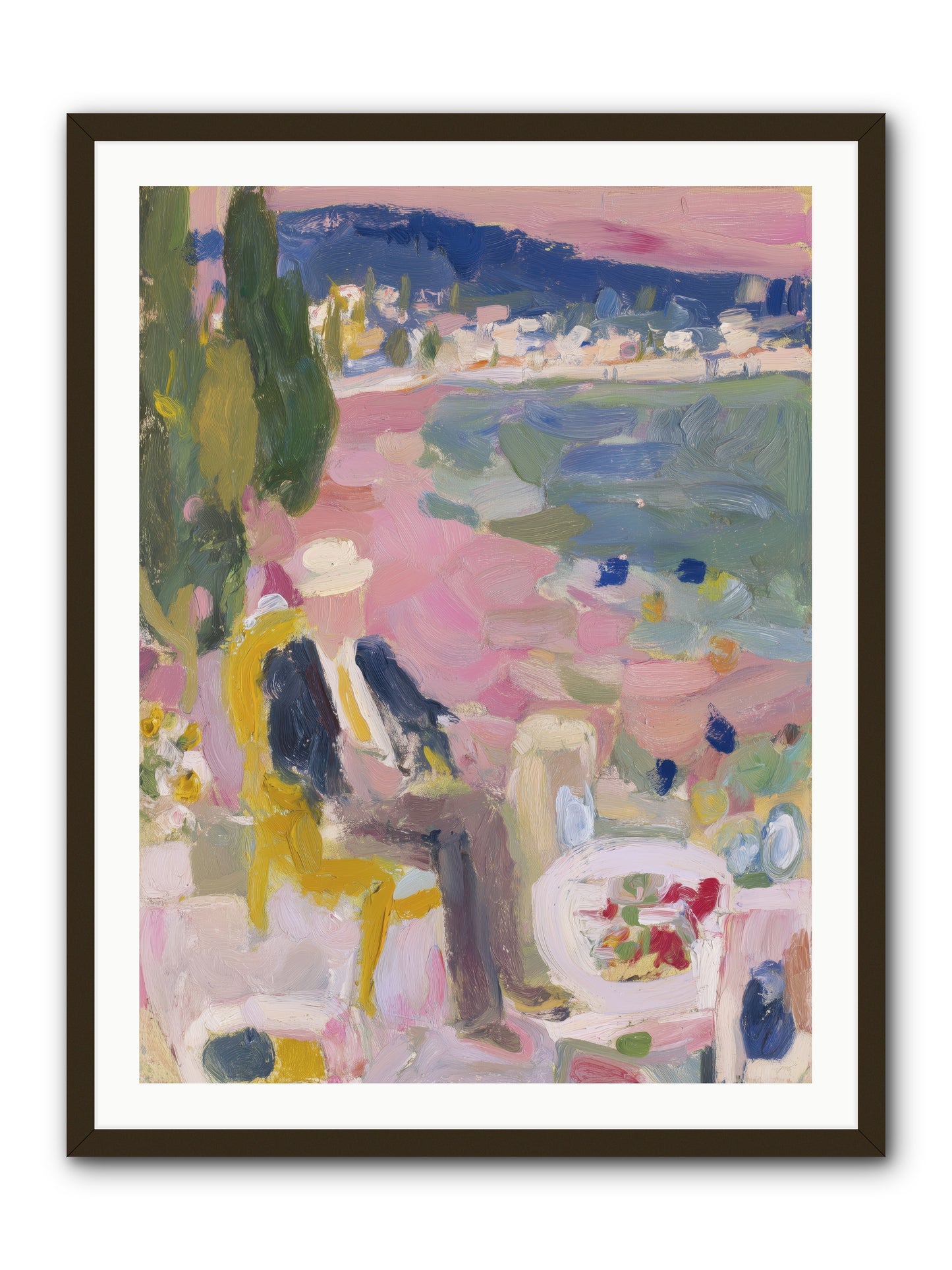 Sea's Panorama -- Framed Print - Black 30x40