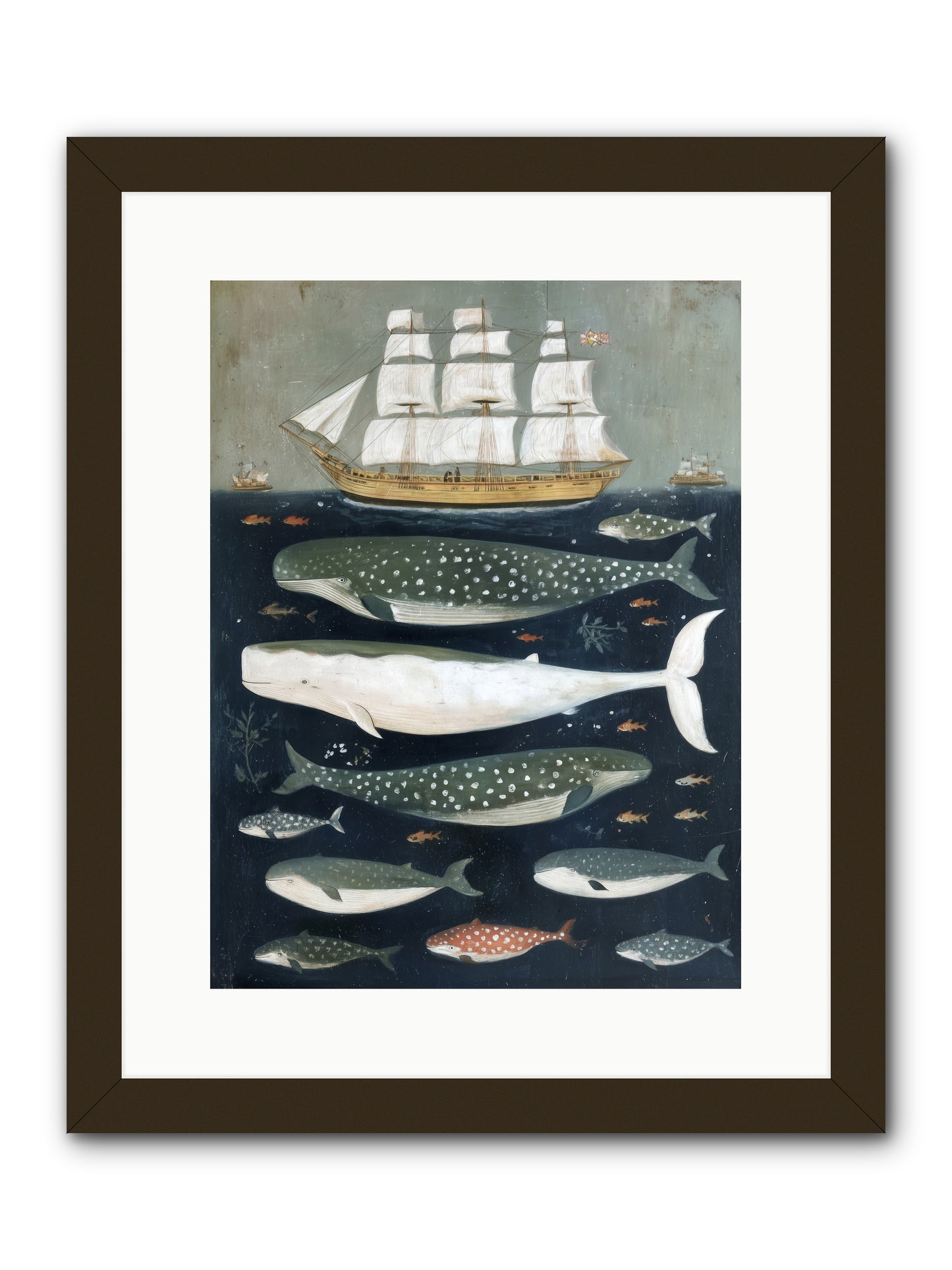 Sea's Parliament -- Framed Print - Black 12x16