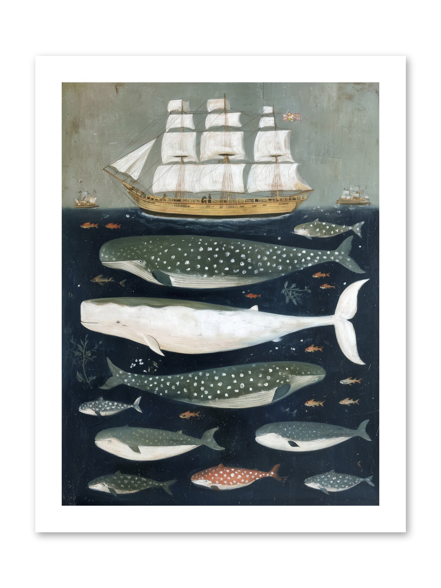 Sea's Parliament -- Paper Print 12x16