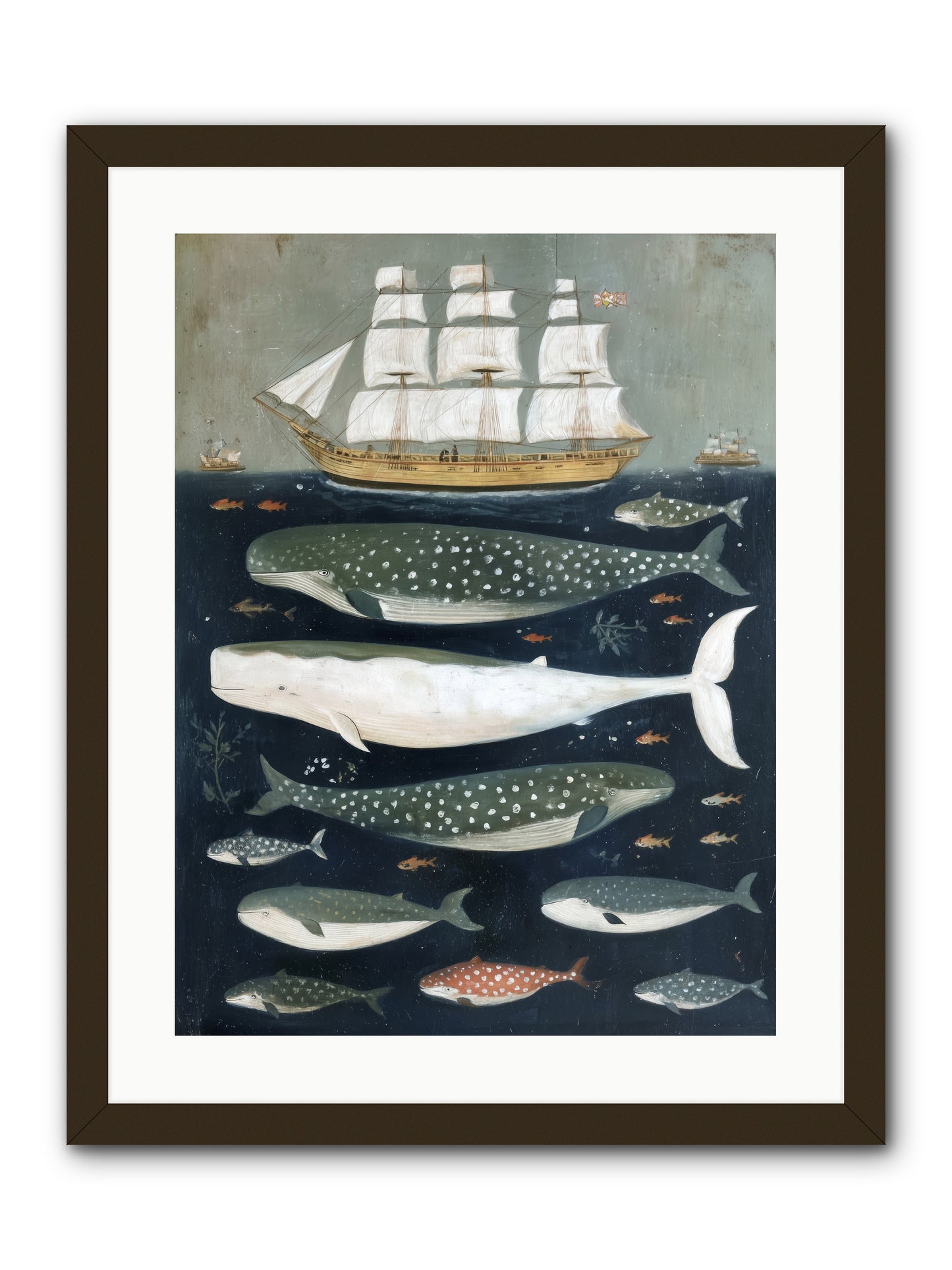 Sea's Parliament -- Framed Print - Black 18x24