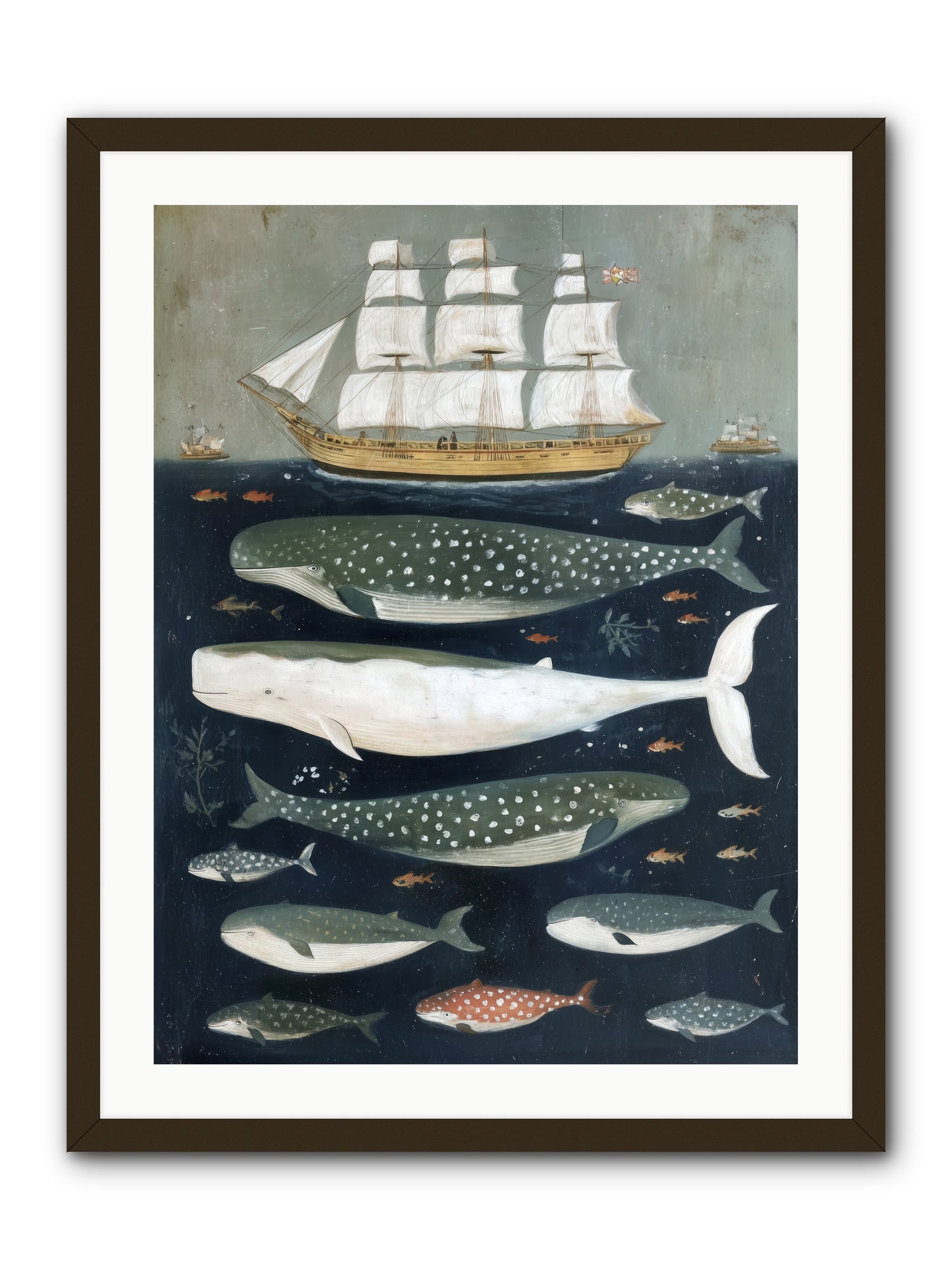 Sea's Parliament -- Framed Print - Black 24x32