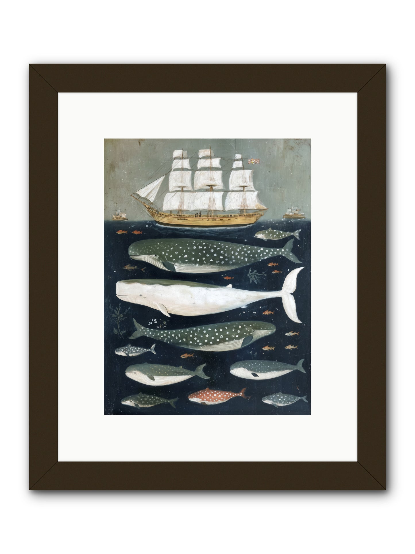 Sea's Parliament -- Framed Print - Black 9x12