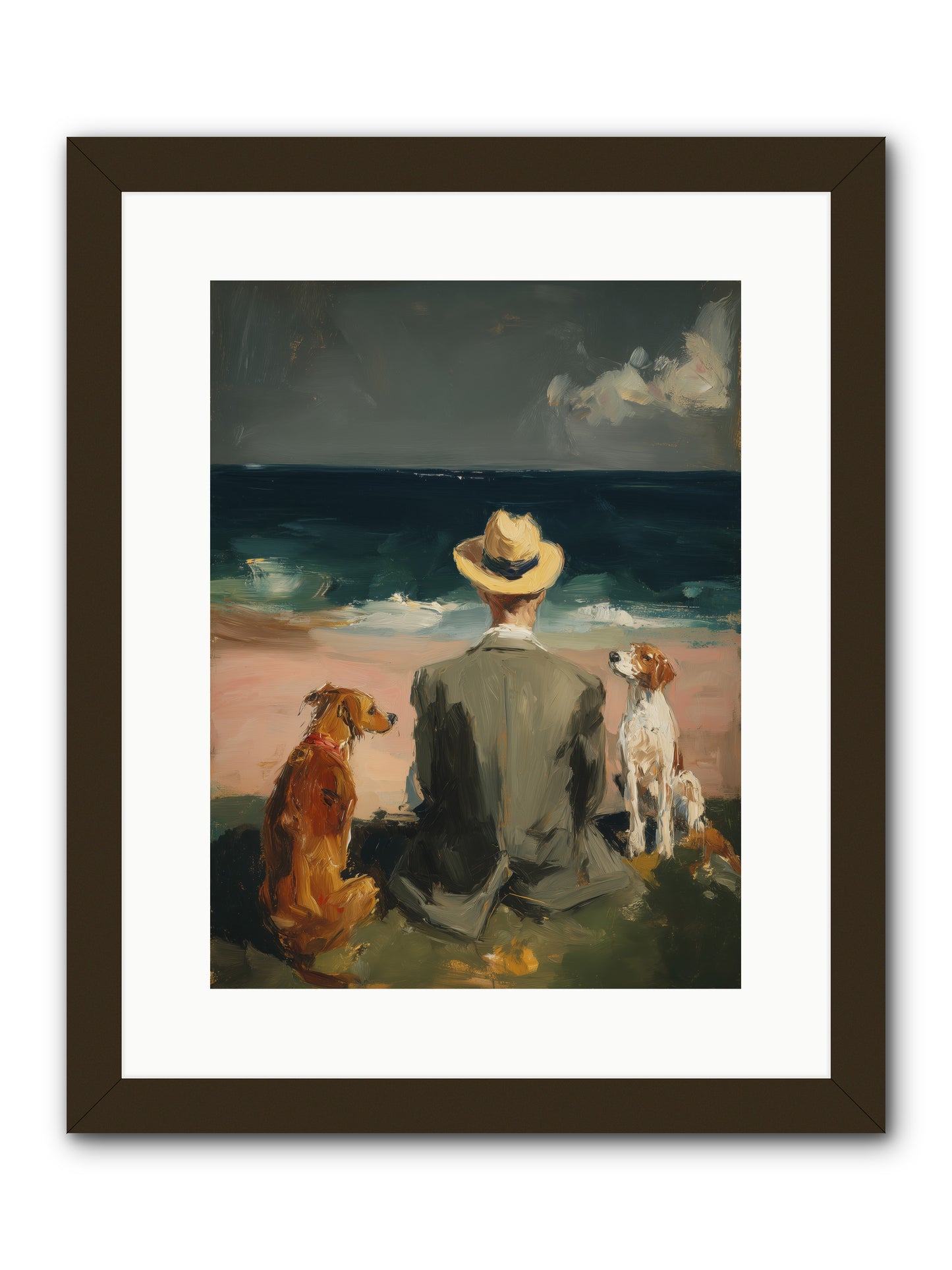 Seashell Memories -- Framed Print - Black 12x16