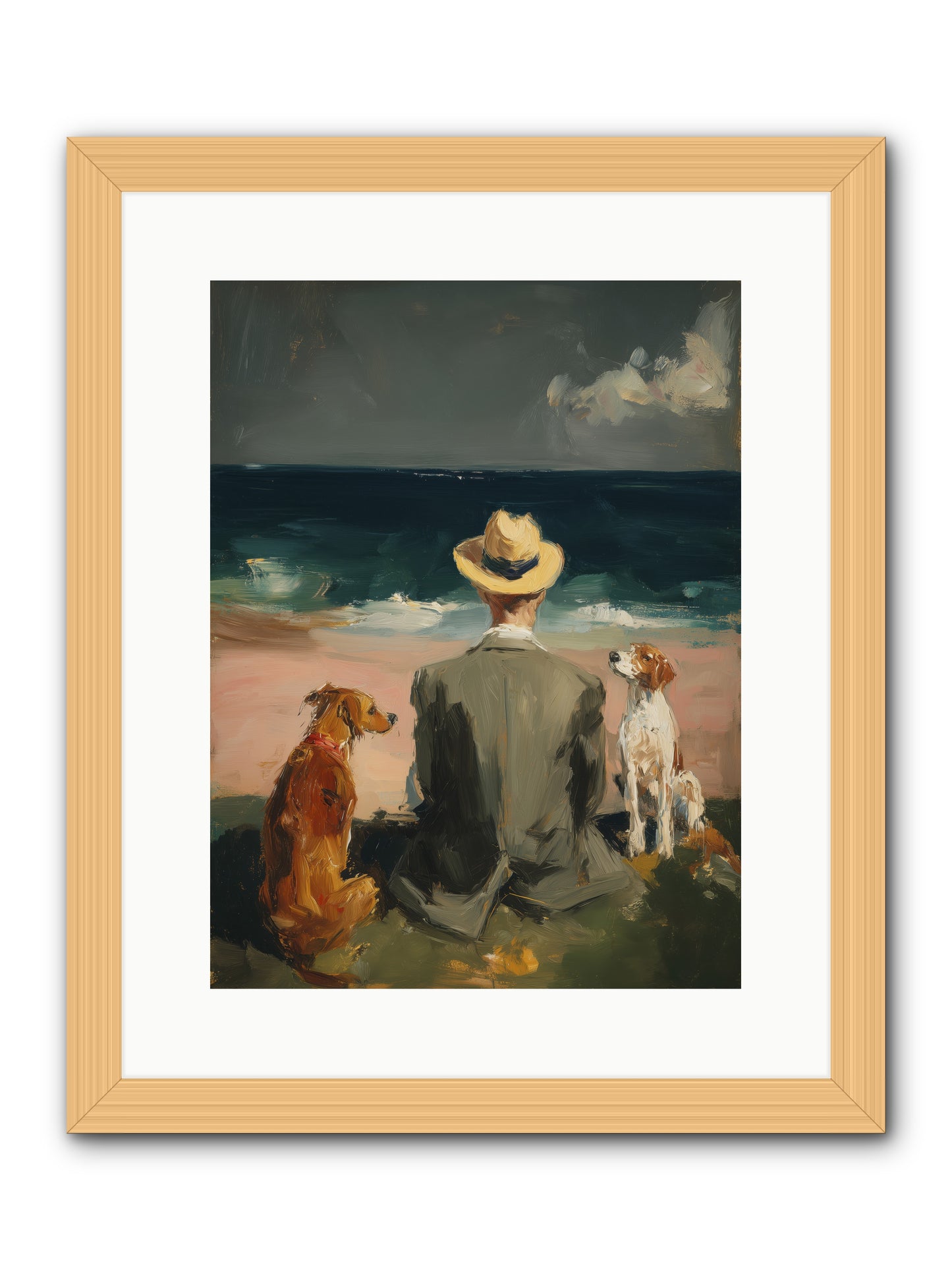 Seashell Memories -- Framed Print - Natural 12x16