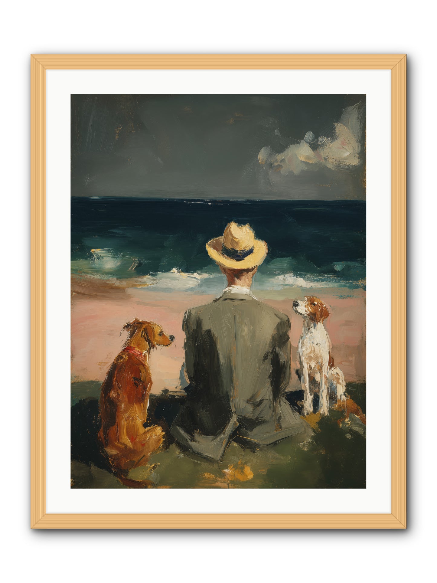 Seashell Memories -- Framed Print - Natural 24x32