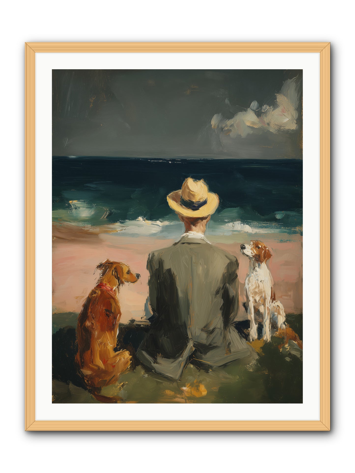 Seashell Memories -- Framed Print - Natural 30x40