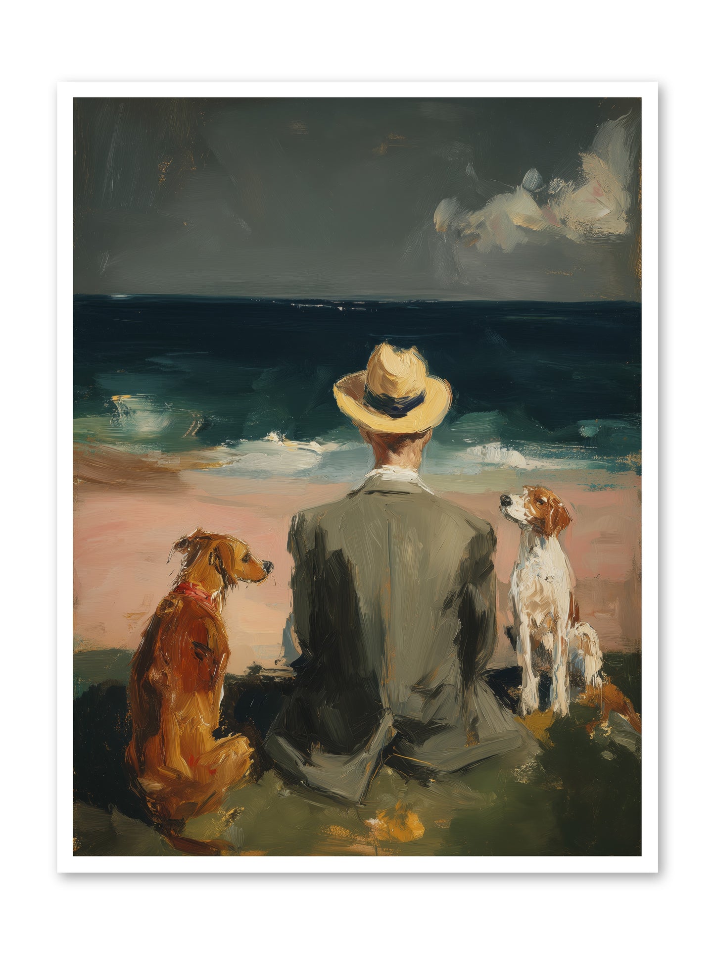 Seashell Memories -- Loose Canvas Print 36x48