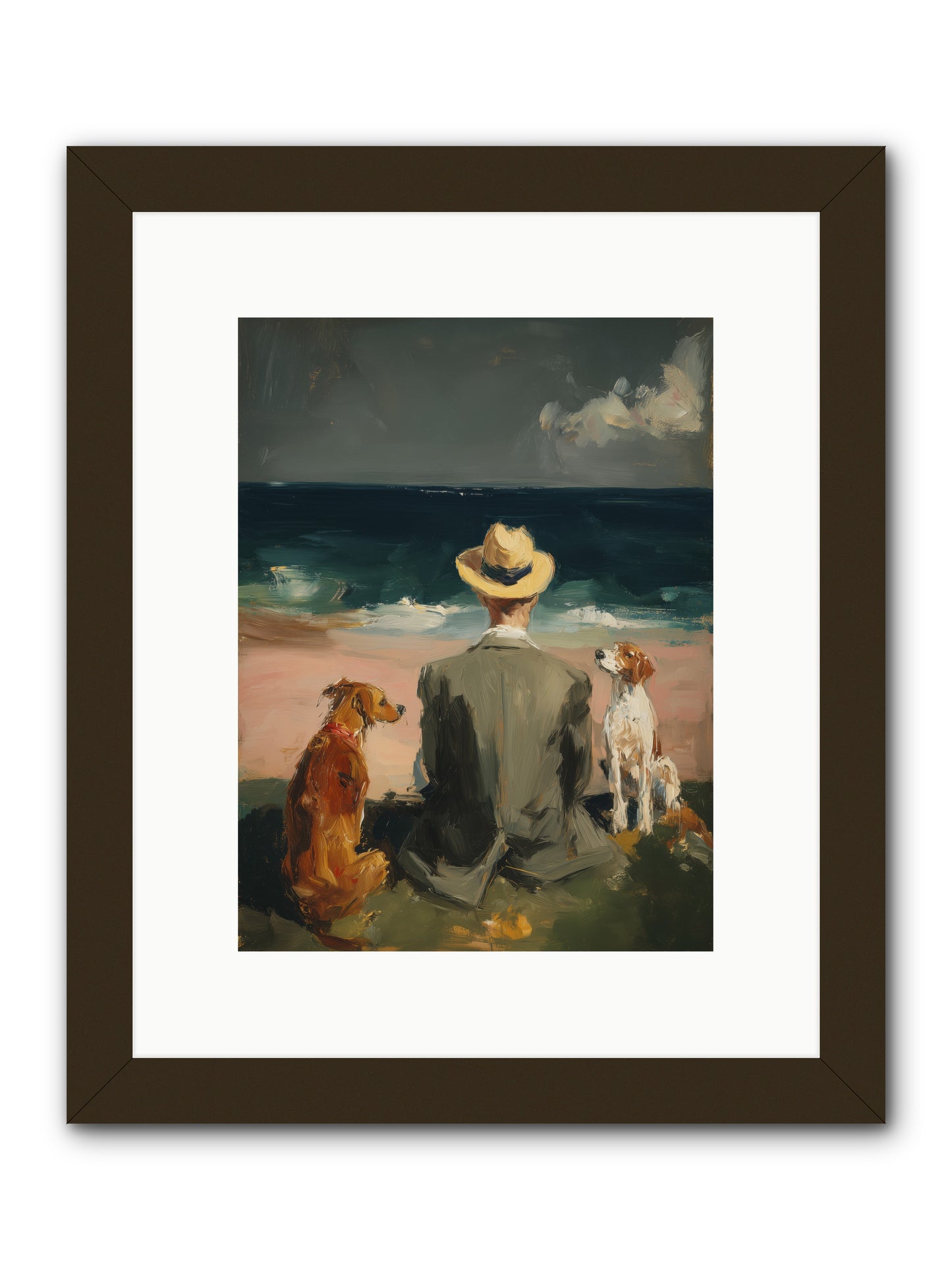 Seashell Memories -- Framed Print - Black 9x12