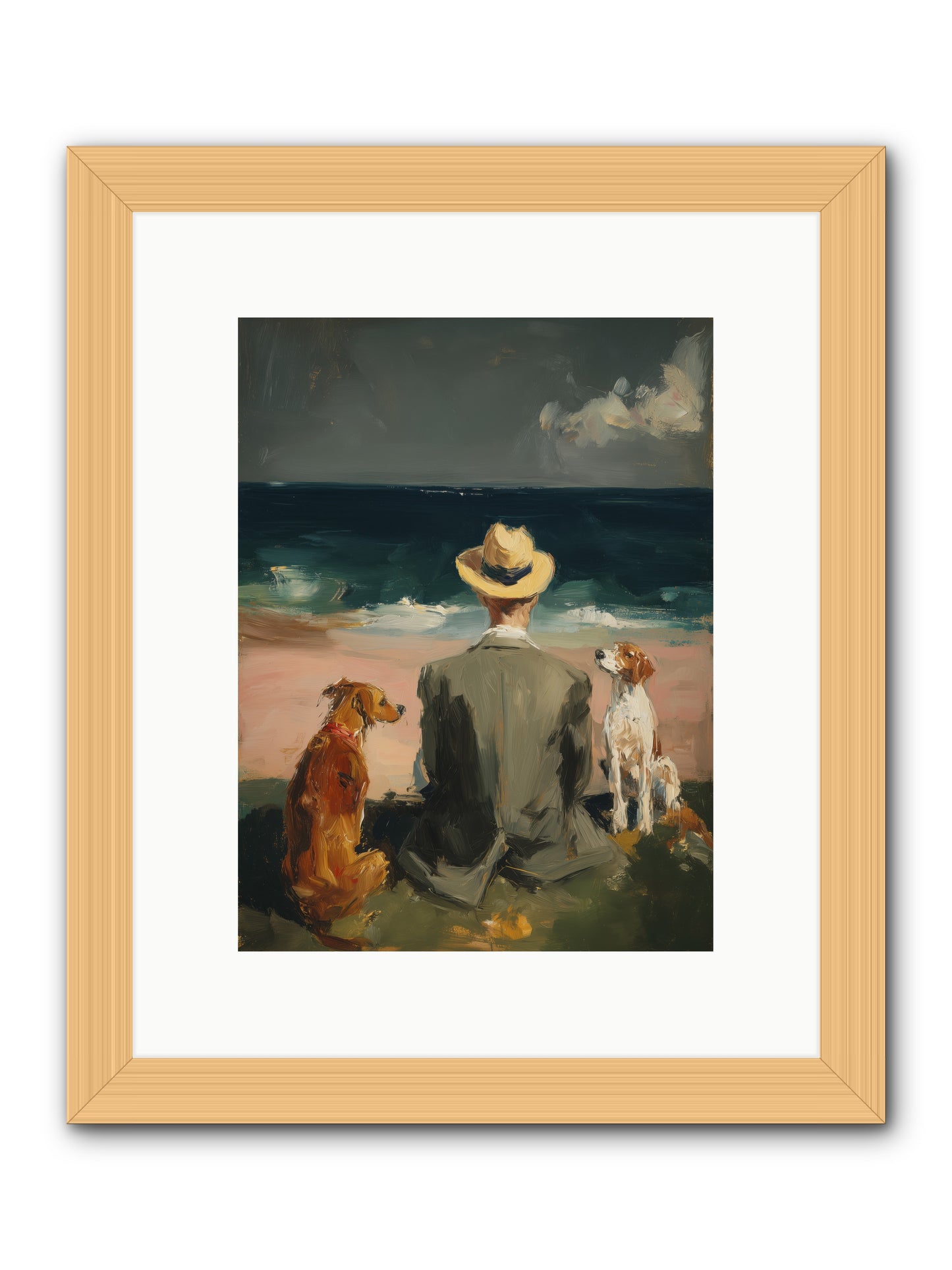Seashell Memories -- Framed Print - Natural 9x12