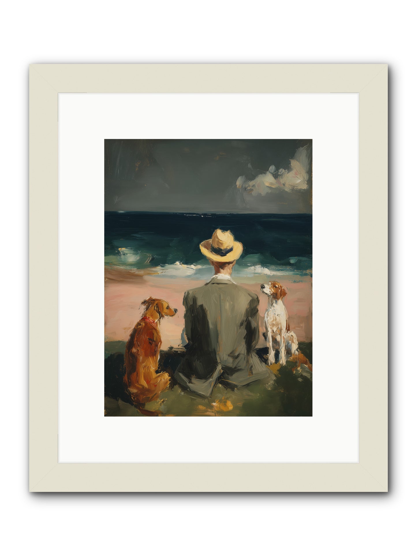 Seashell Memories -- Framed Print - White 9x12