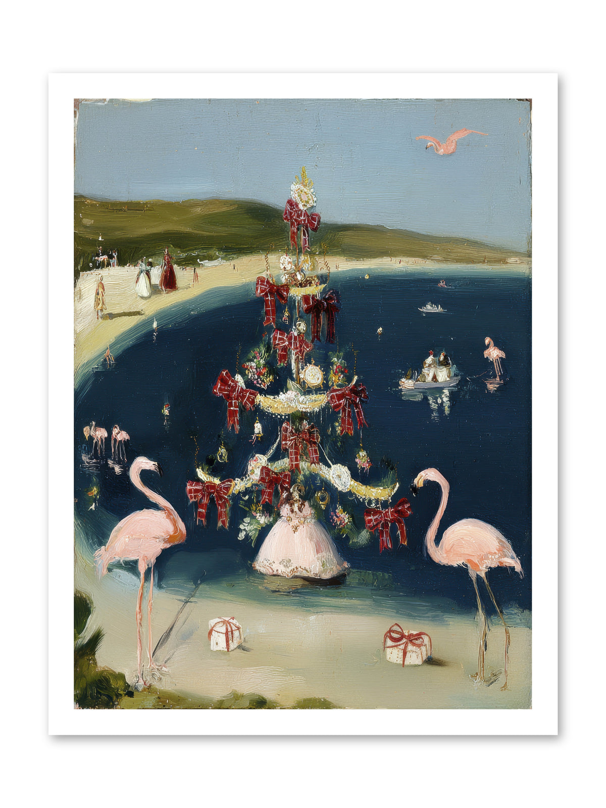 Seashells & Sleigh Bells -- Paper Print 18x24