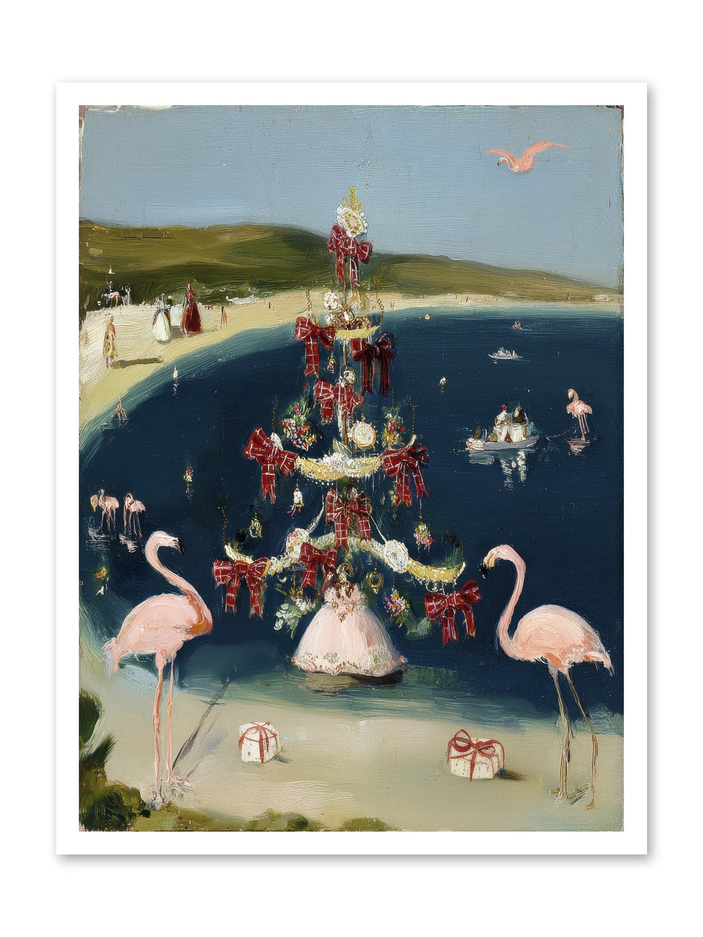 Seashells & Sleigh Bells -- Paper Print 24x32