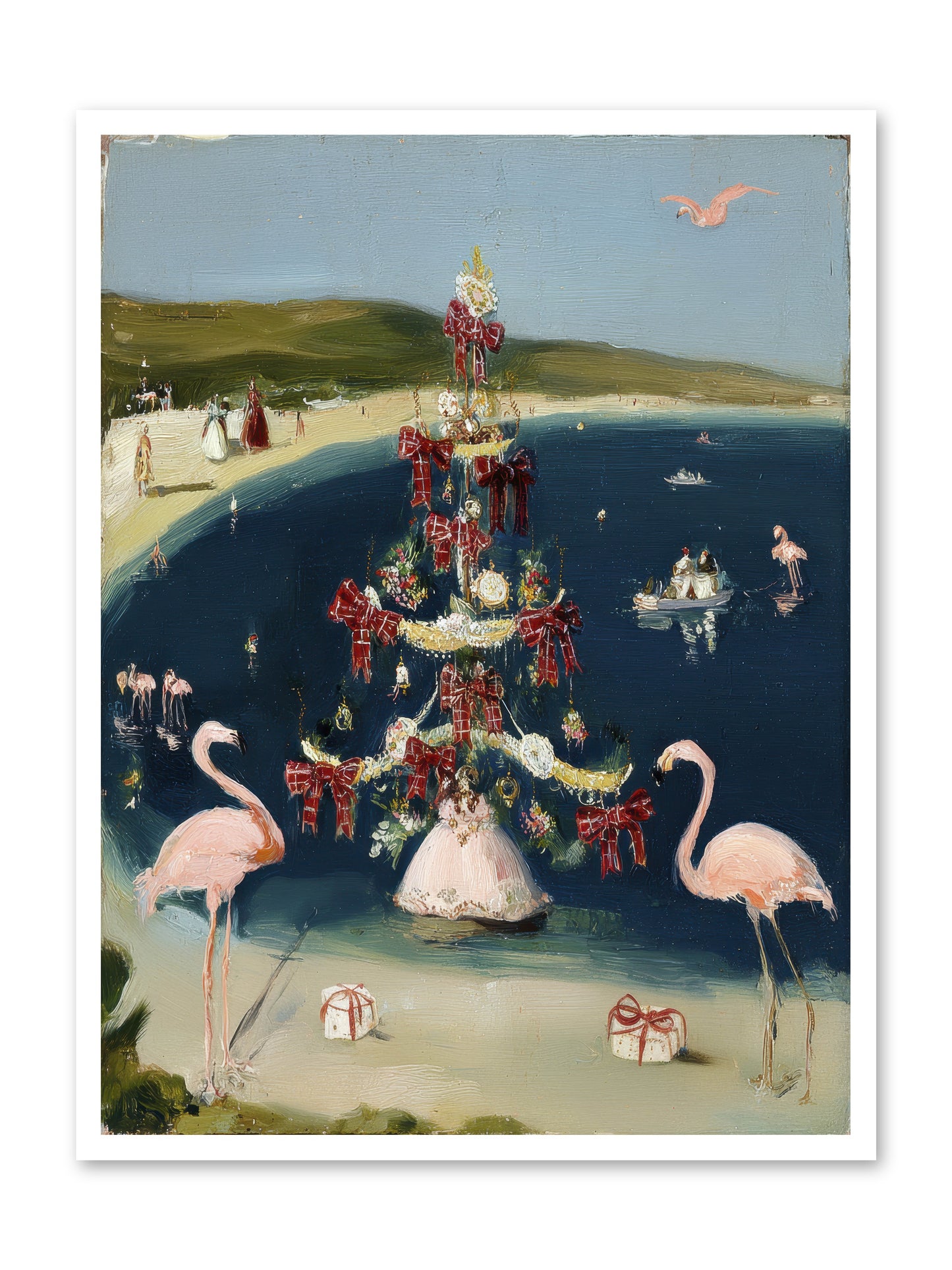 Seashells & Sleigh Bells -- Paper Print 30x40