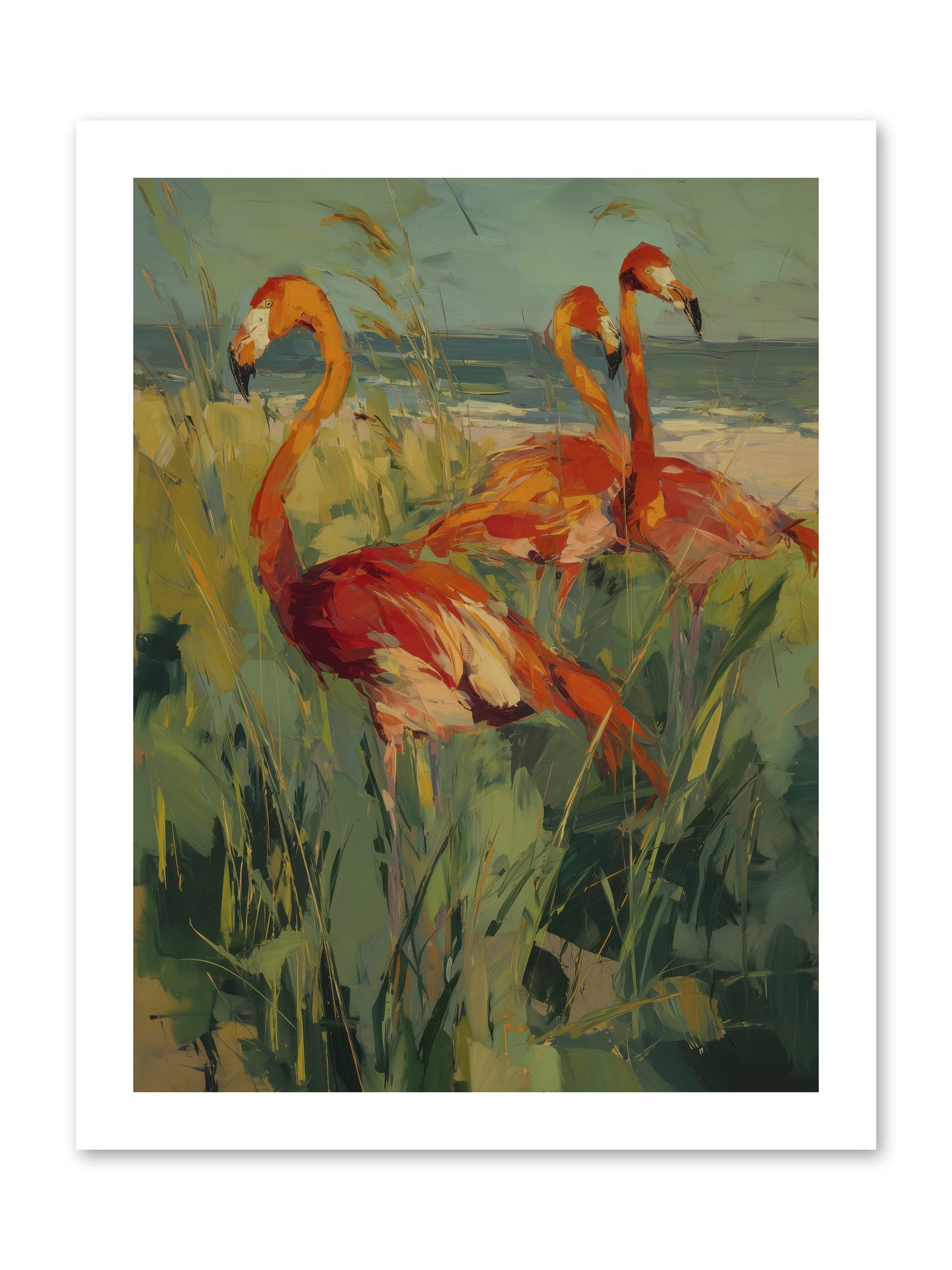 Seaside Meadow -- Loose Canvas Print 12x16